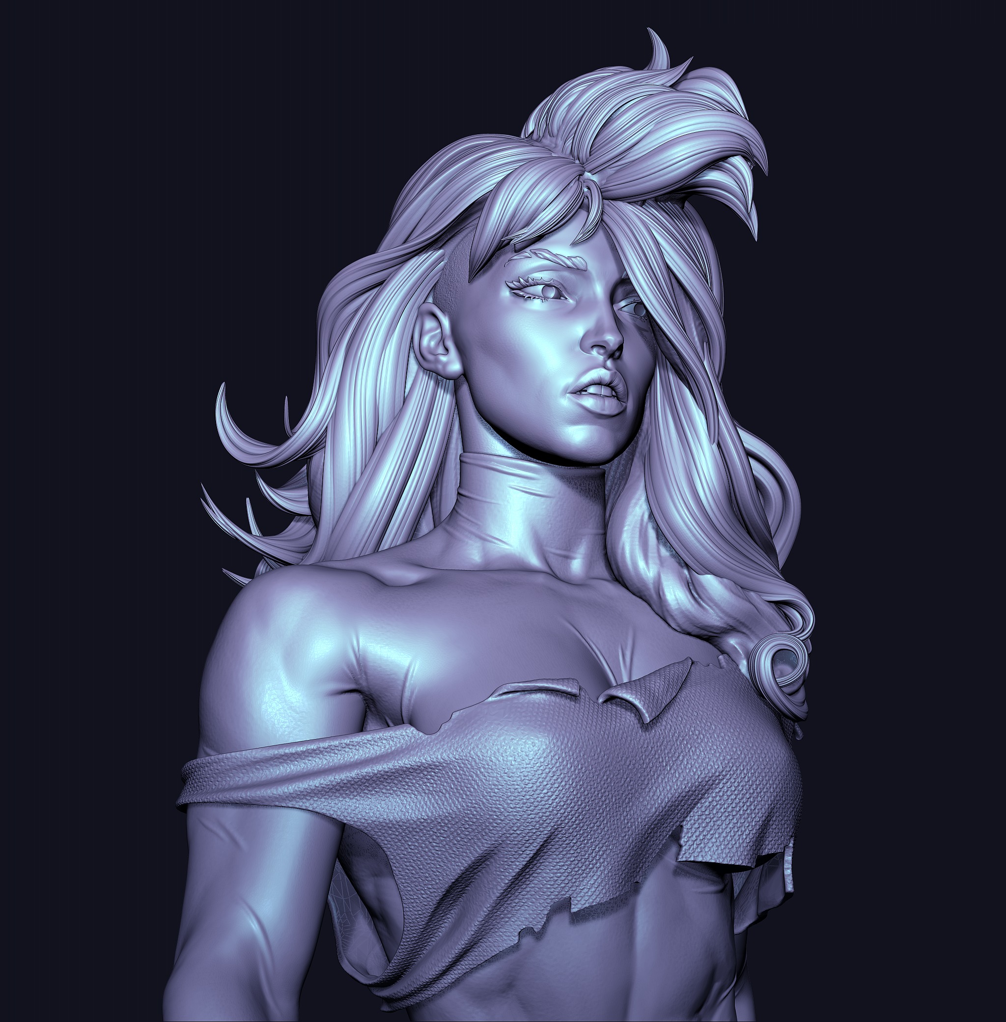 Punk Rogue with NSFW 3D print model_27