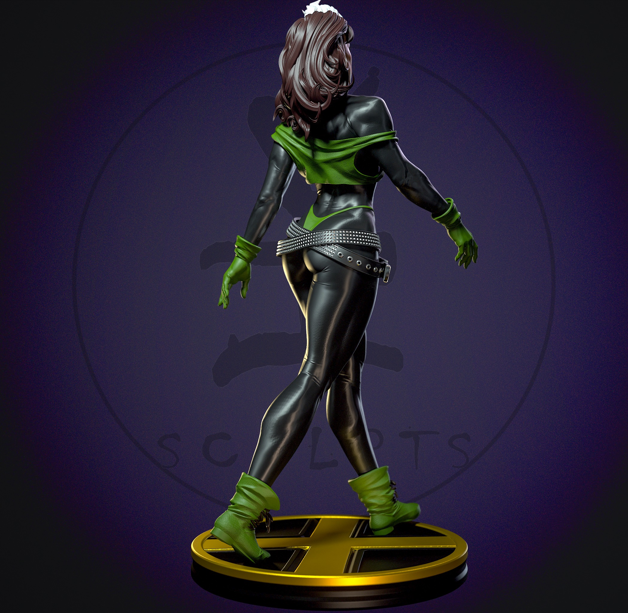 Punk Rogue with NSFW 3D print model_4
