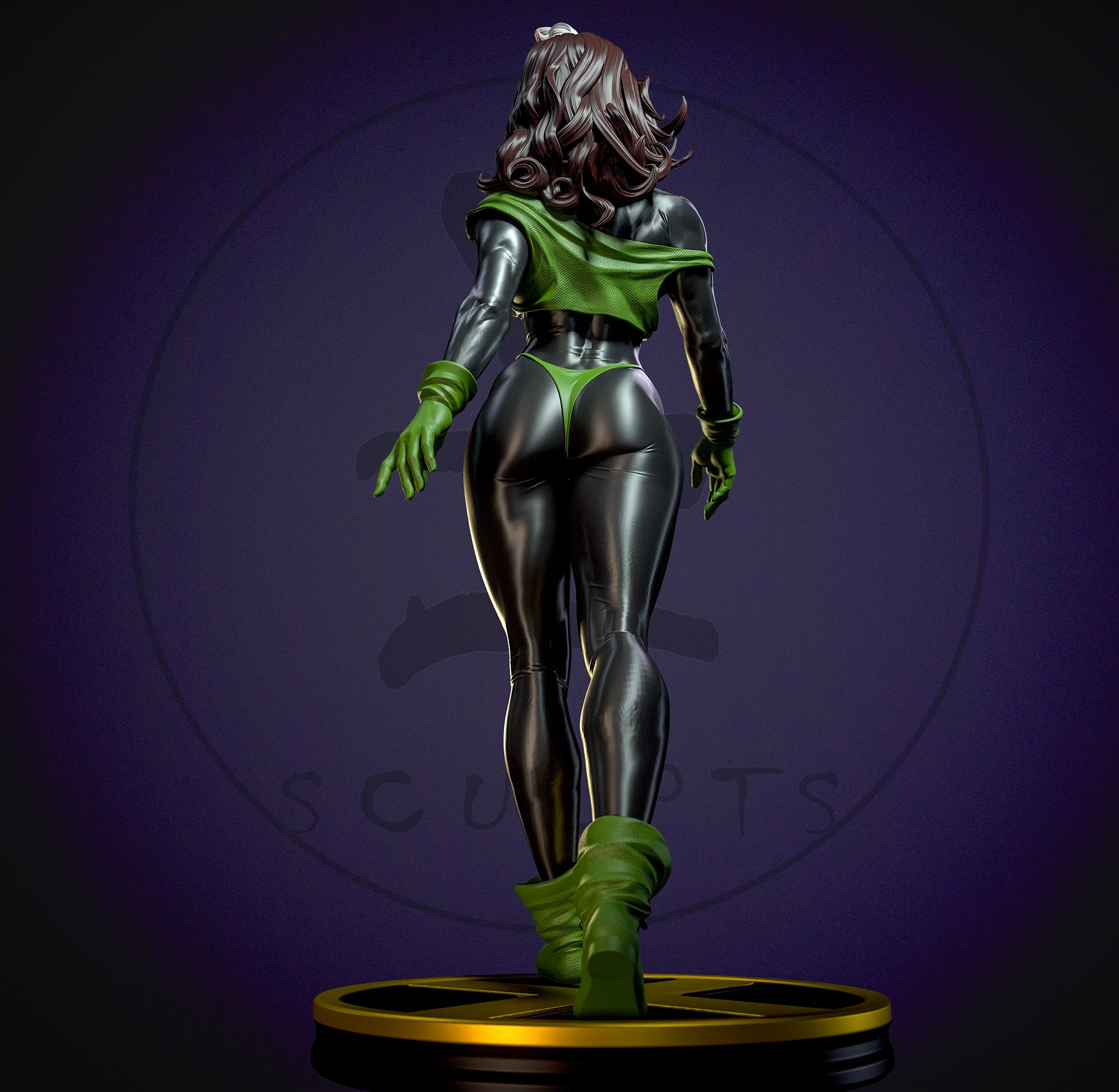 Punk Rogue with NSFW 3D print model_10