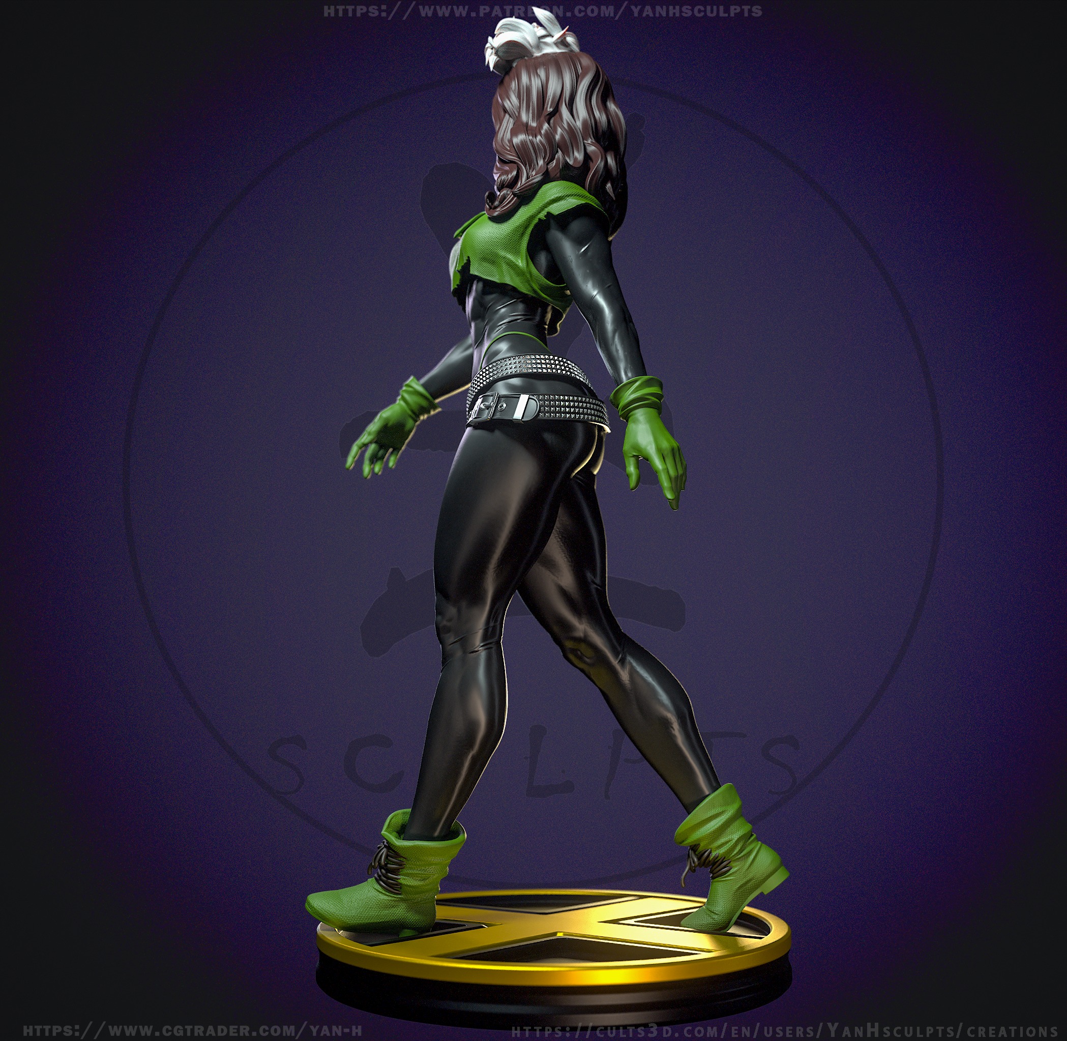 Punk Rogue with NSFW 3D print model_7