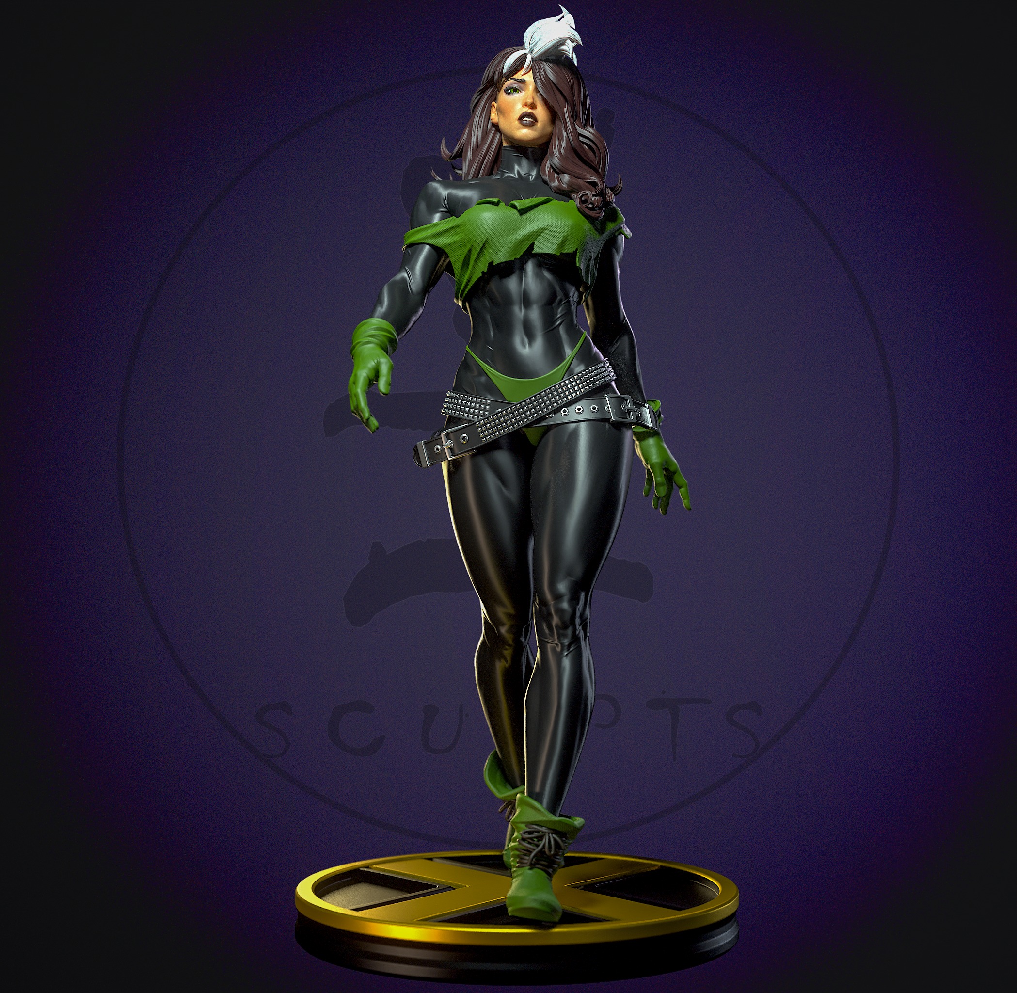 Punk Rogue with NSFW 3D print model_1
