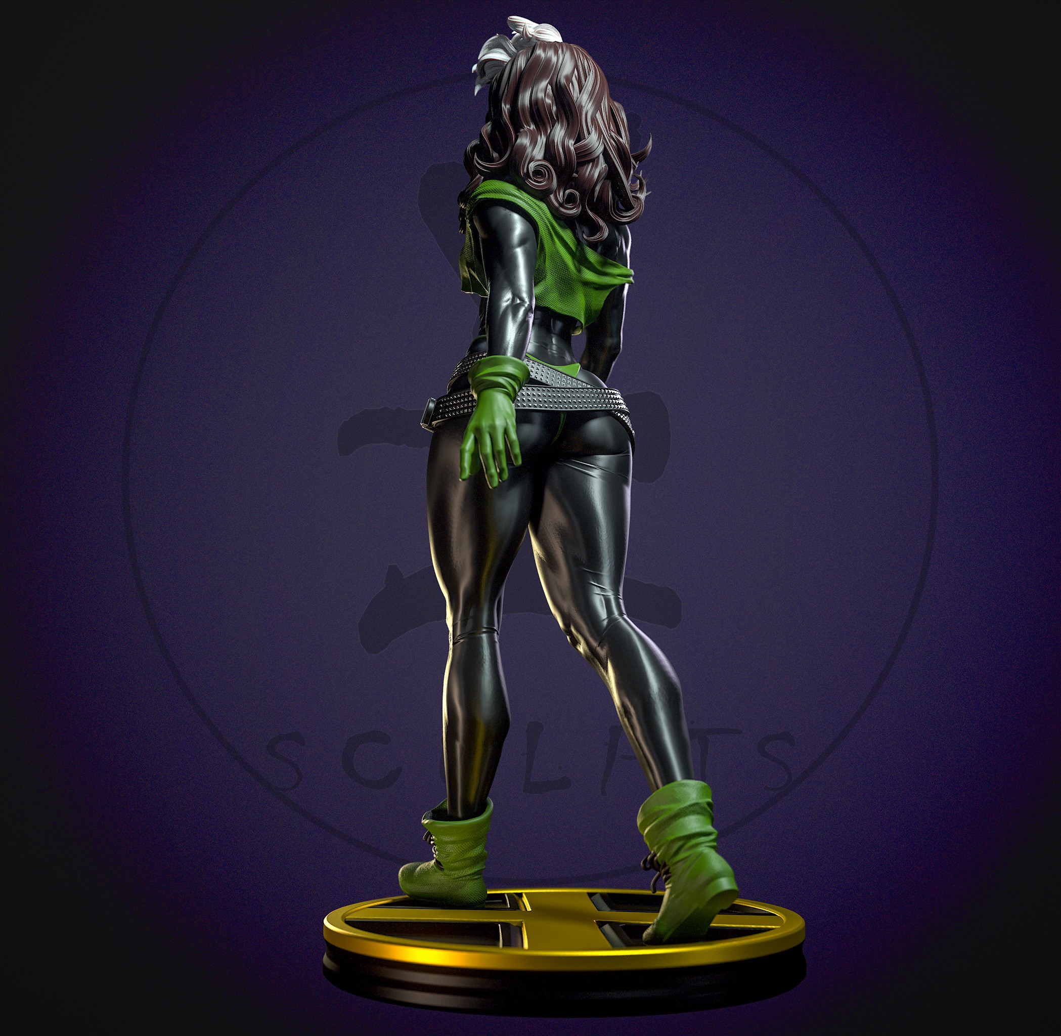 Punk Rogue with NSFW 3D print model_6