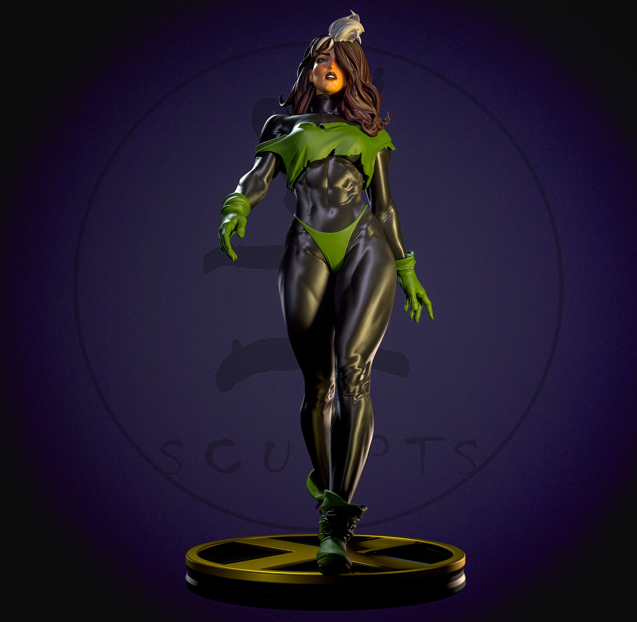 Punk Rogue with NSFW 3D print model_11