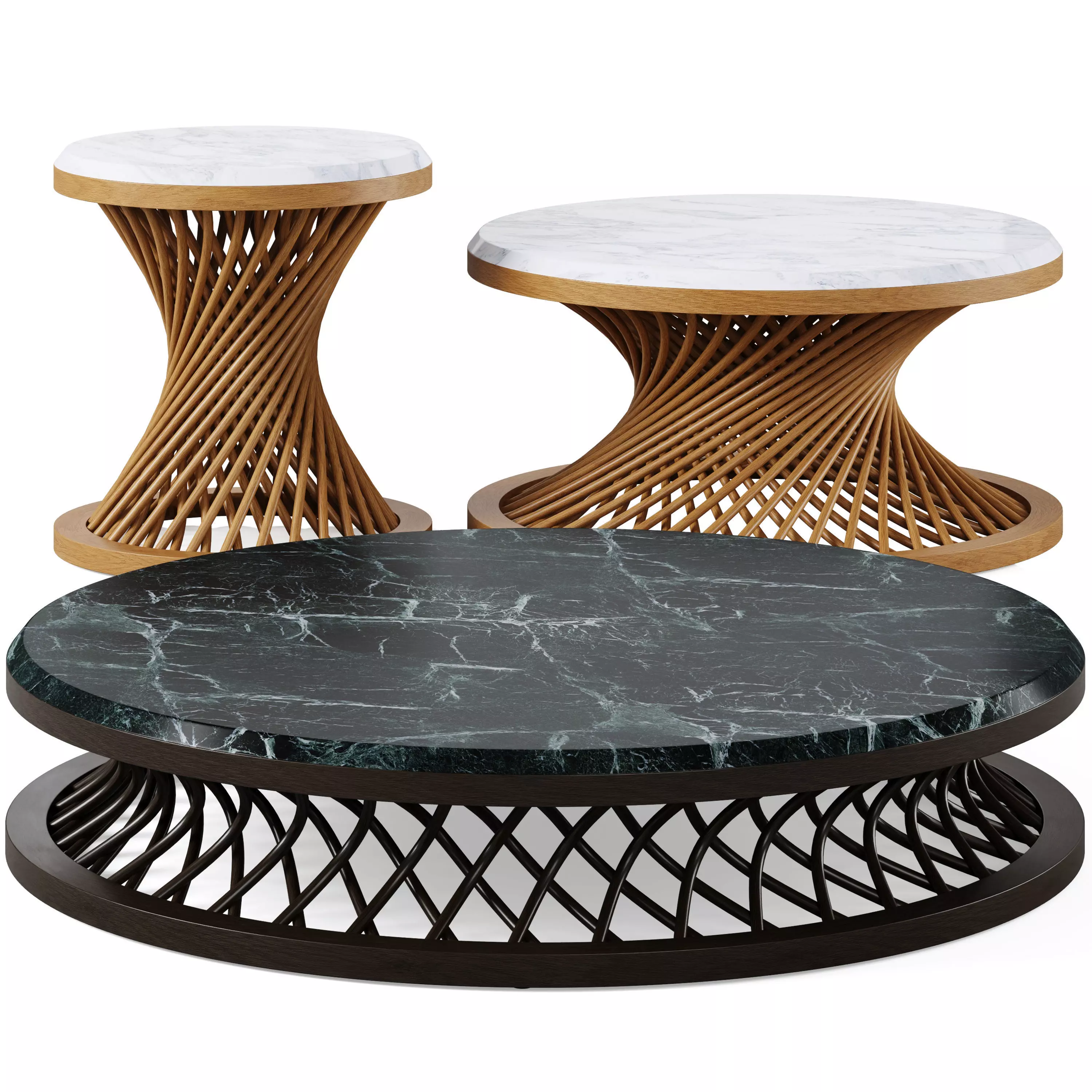 Coffee table Ohe by Fendi Casa 3D model_0