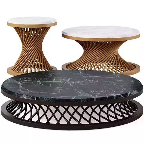 Coffee table Ohe by Fendi Casa 3D model