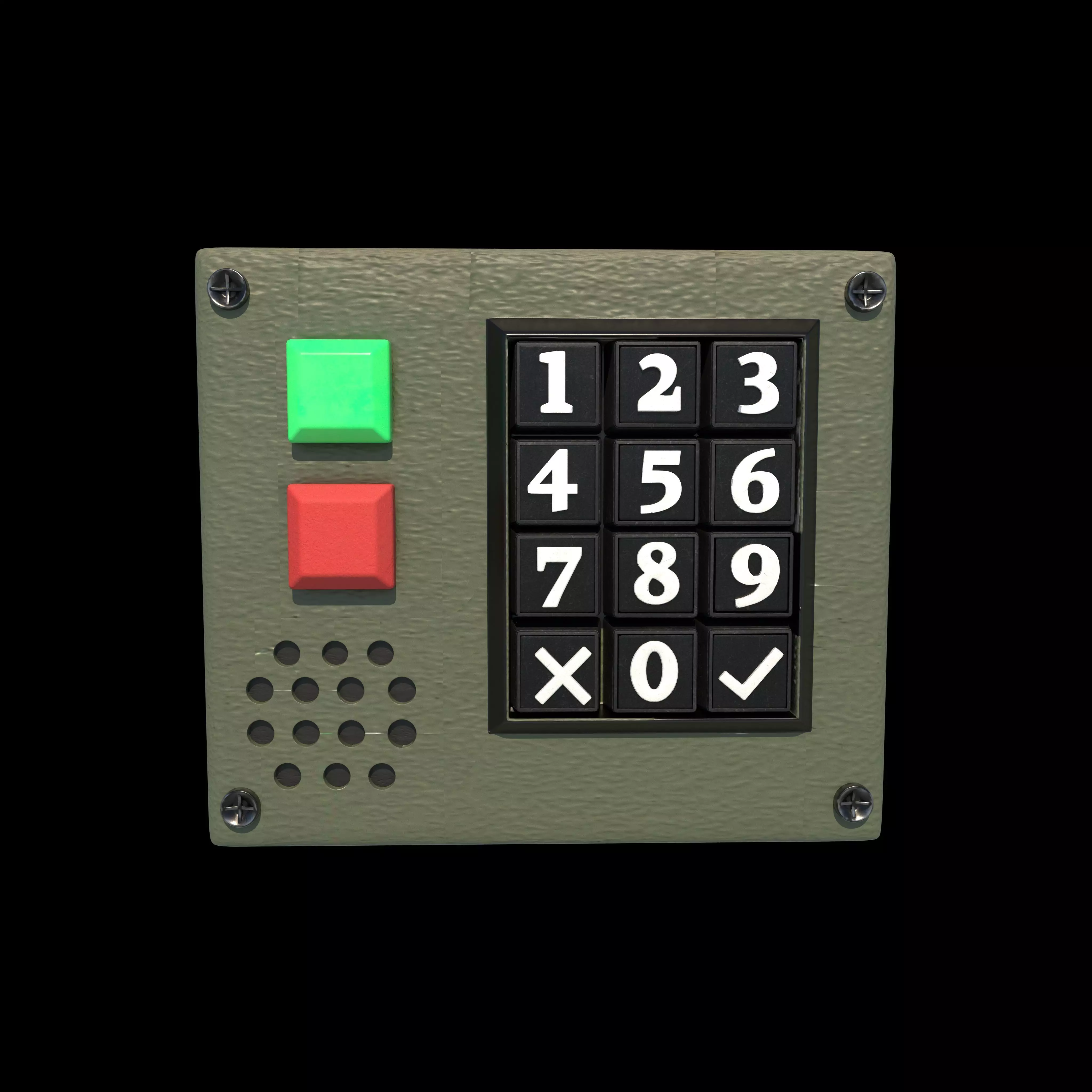 Keypad 3D model_0