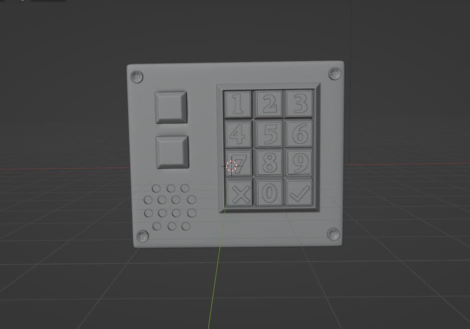 Keypad 3D model_10
