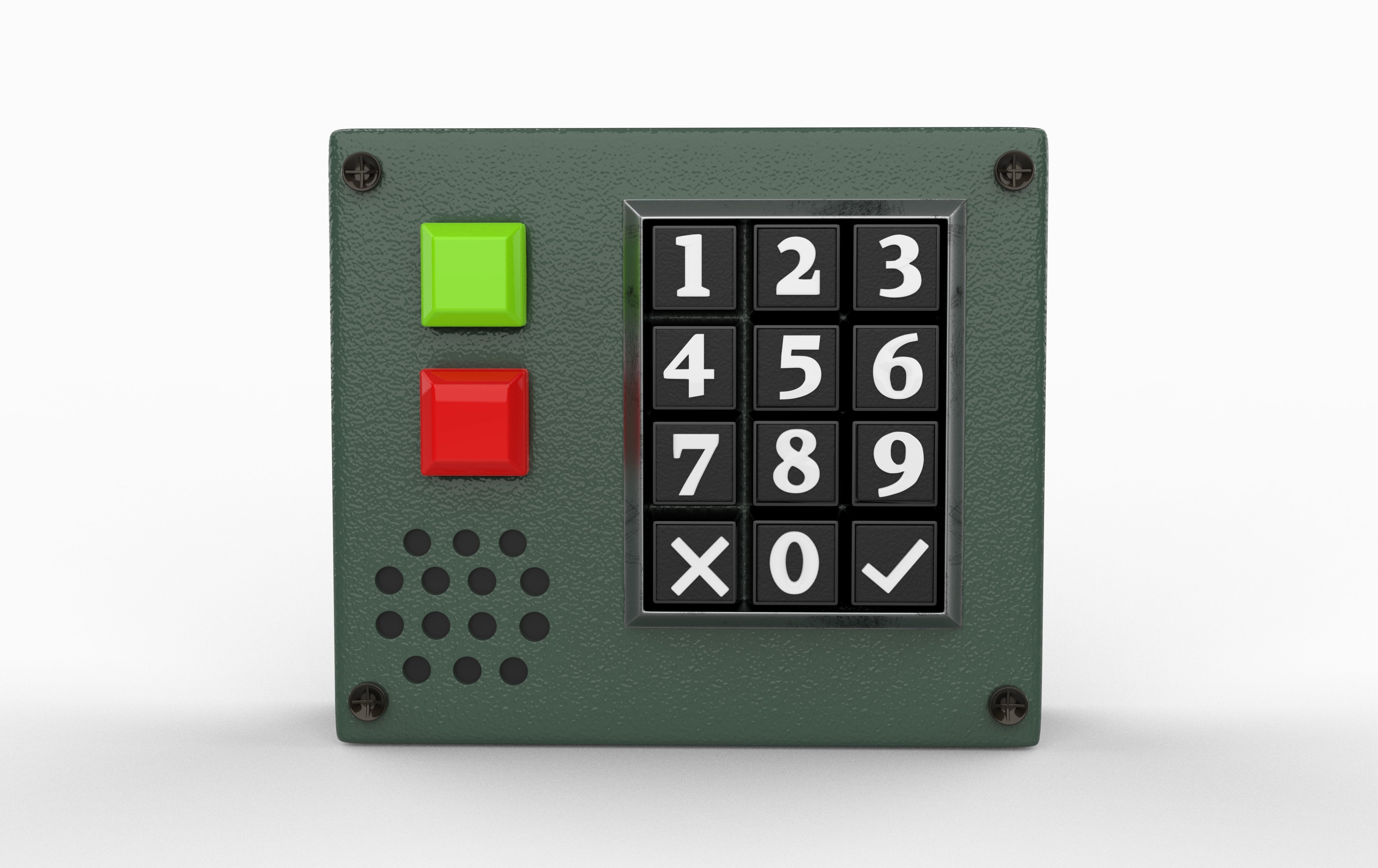 Keypad 3D model_5