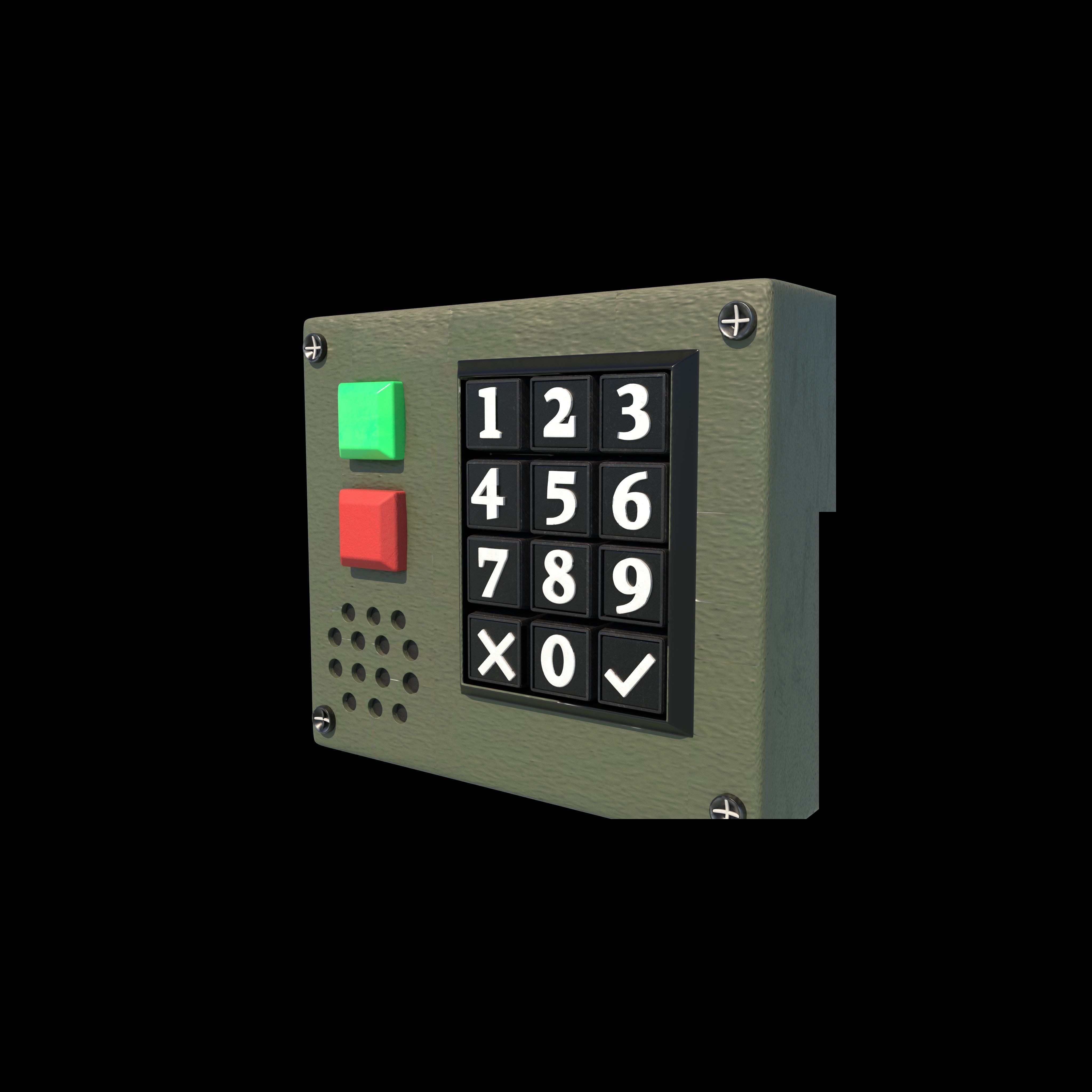 Keypad 3D model_7