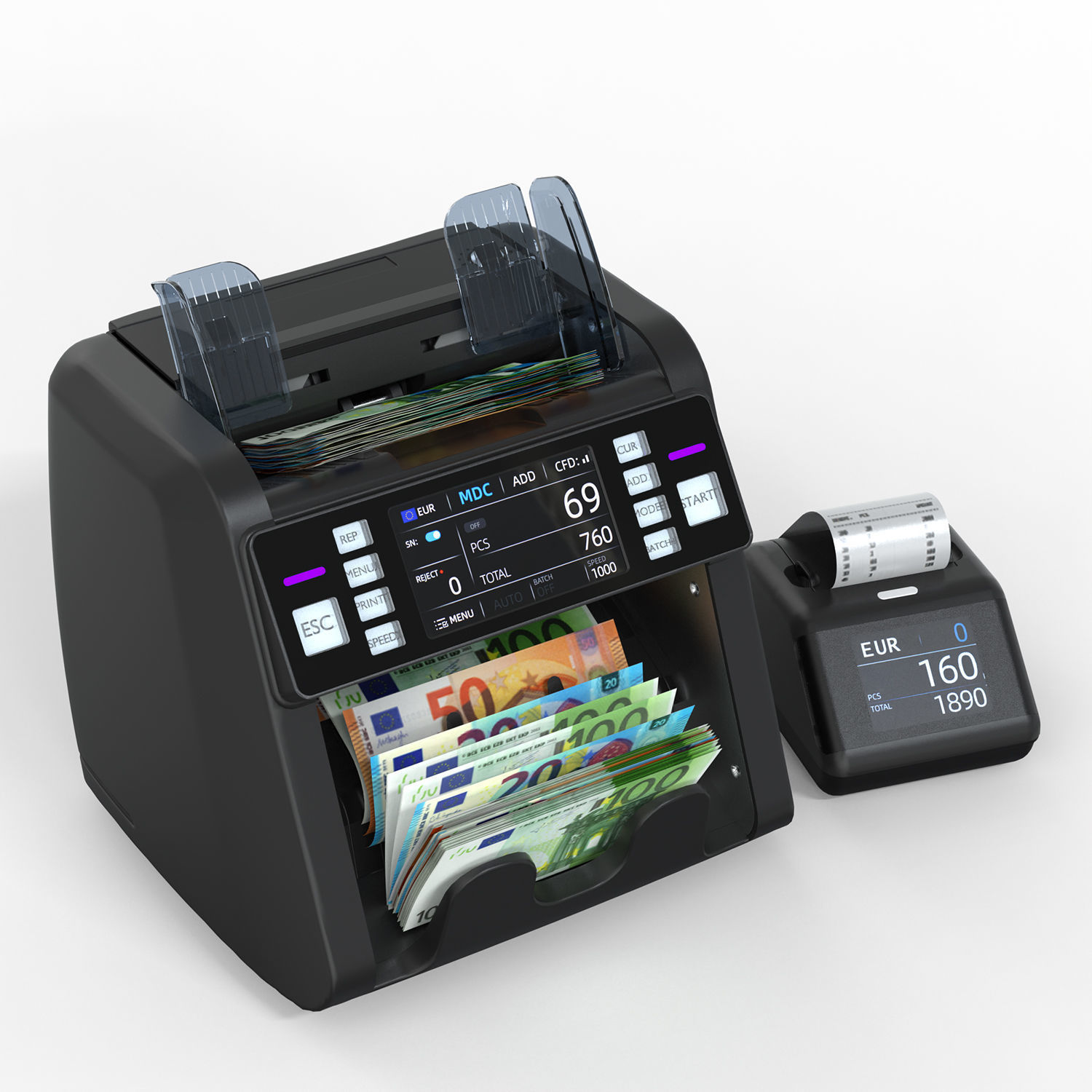 money Counter machine 3D model 3D model_4