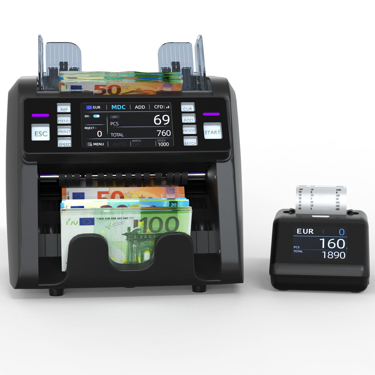 money Counter machine 3D model 3D model_2