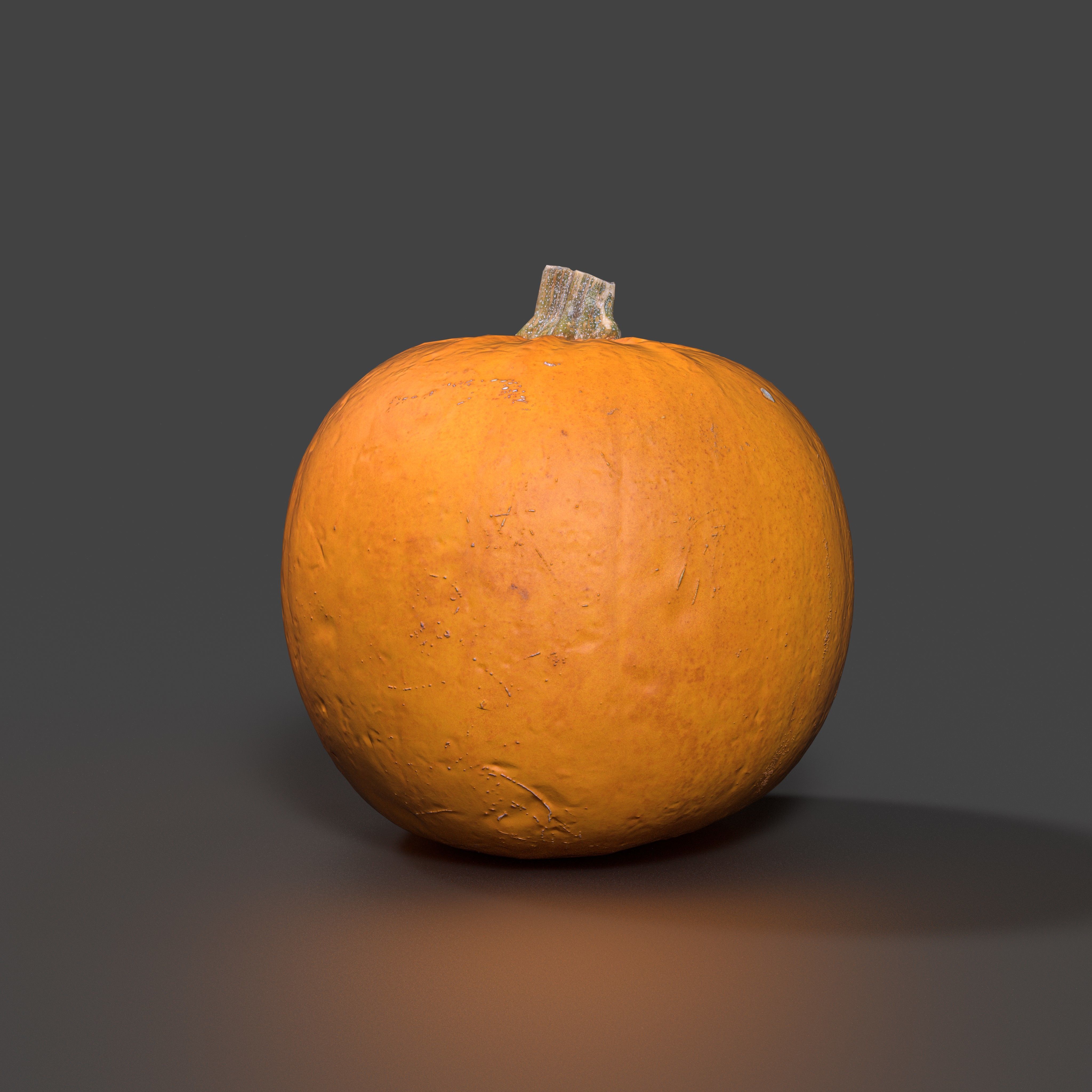 Photorealistic Small Pumpkin Low-poly 3D model_3