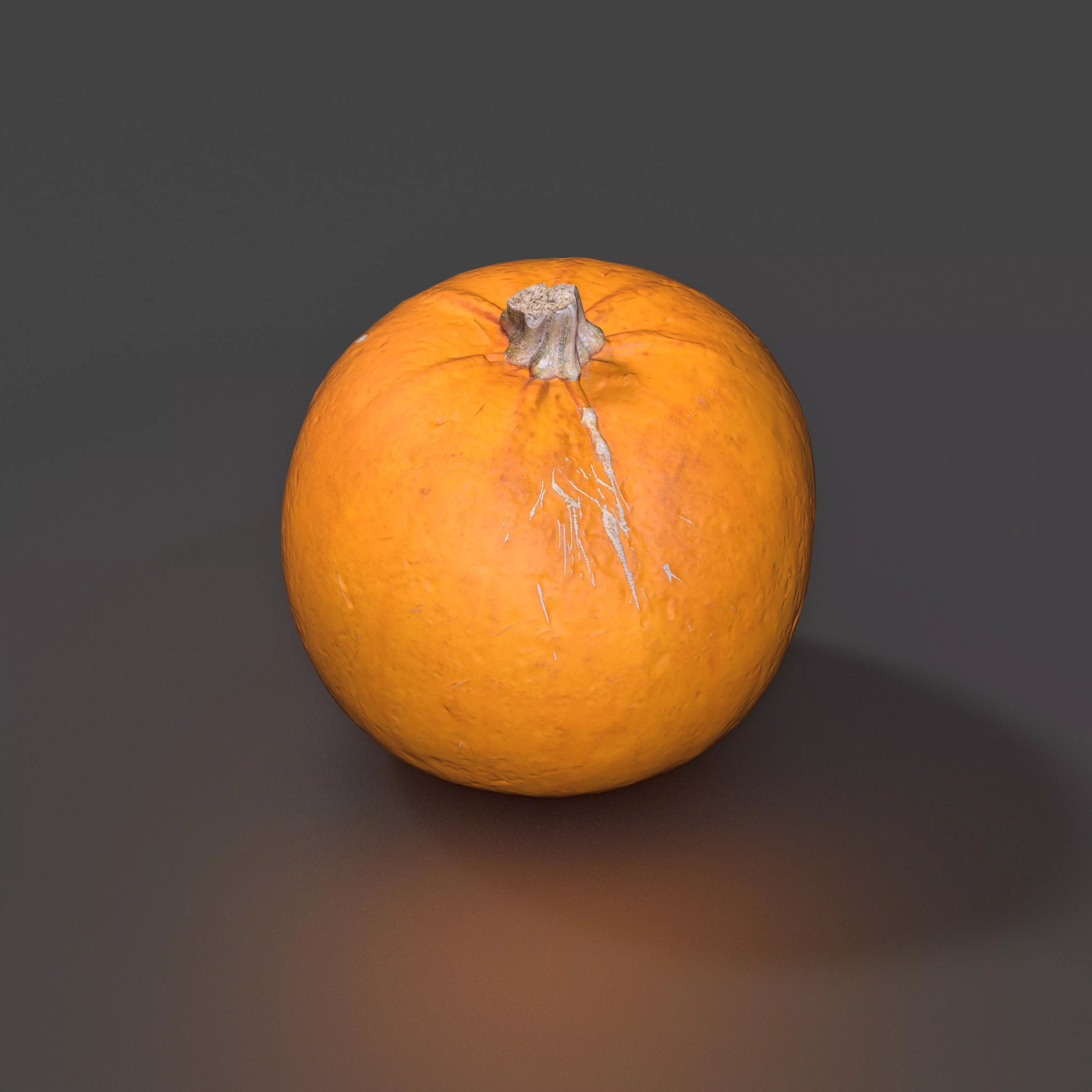 Photorealistic Small Pumpkin Low-poly 3D model_0