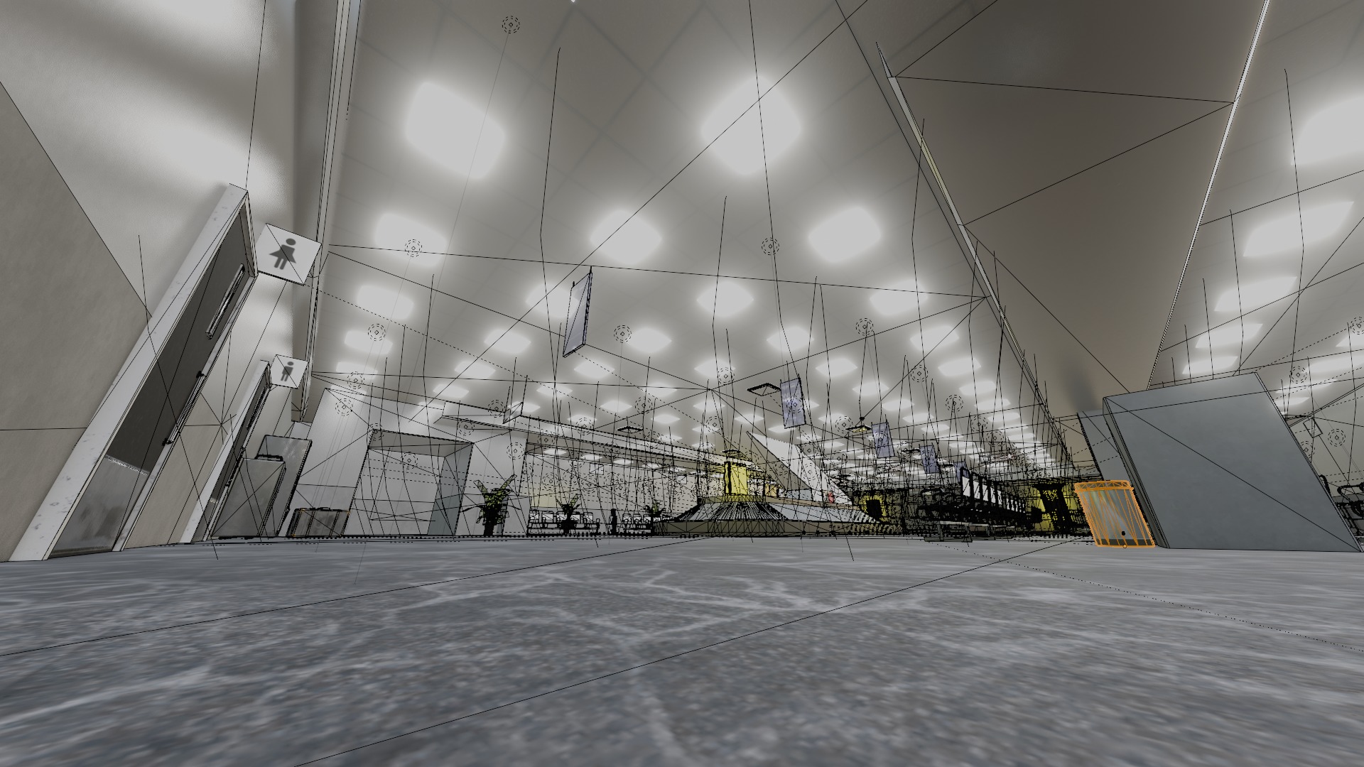 Airport from inside -BaggageClaim 3D model_4