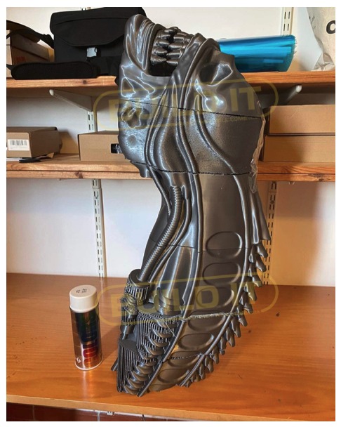 Alien full size bust stl  3D print model_2