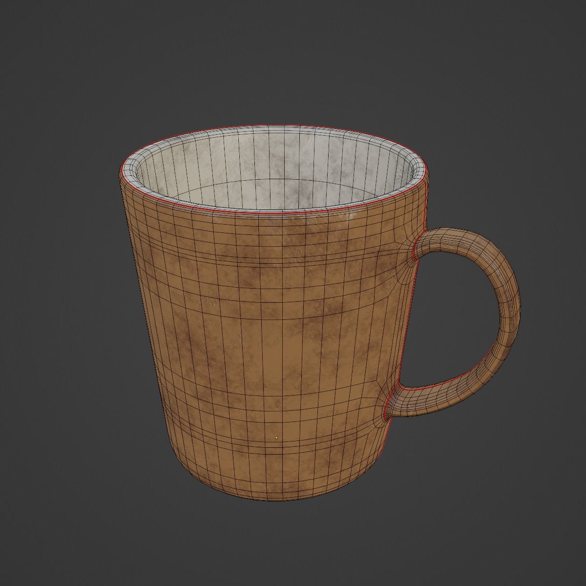 Old Dirty Coffee Cup 02 3D model_7