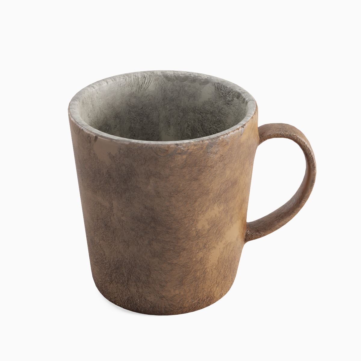 Old Dirty Coffee Cup 02 3D model_4