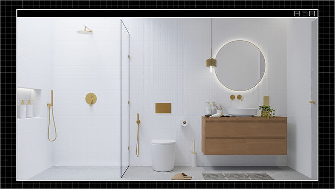 One scene many choice - Bathroom Scene - VOL1 3D model 3
