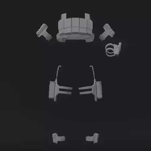 Bad Batch Howzer Squad Pack Kit - One12 - STL files 3D print model