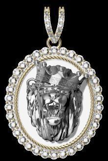 Lion Pendant 3D model Texture 3D print model_19