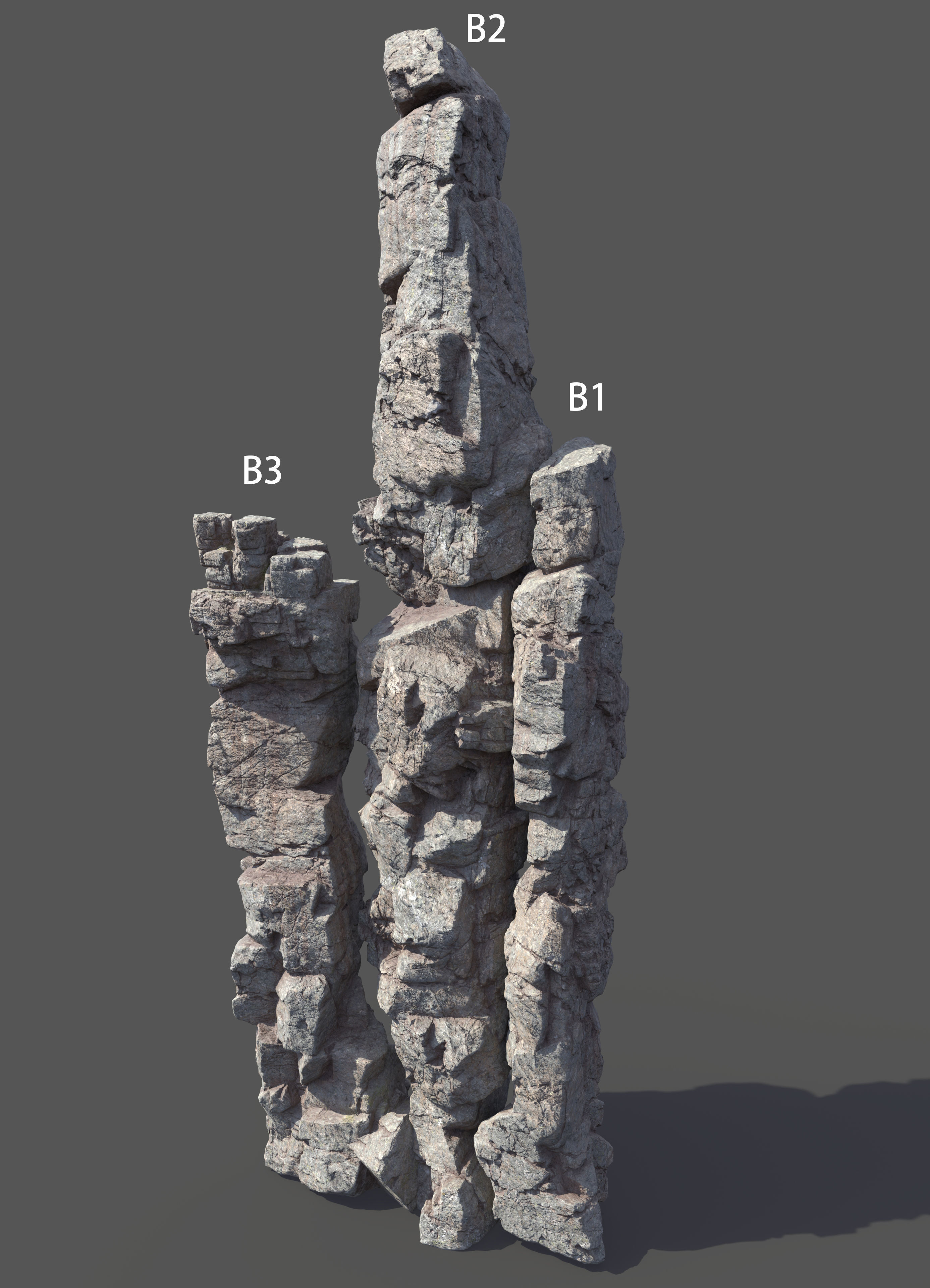 Rock Mountain B3 3D model_4