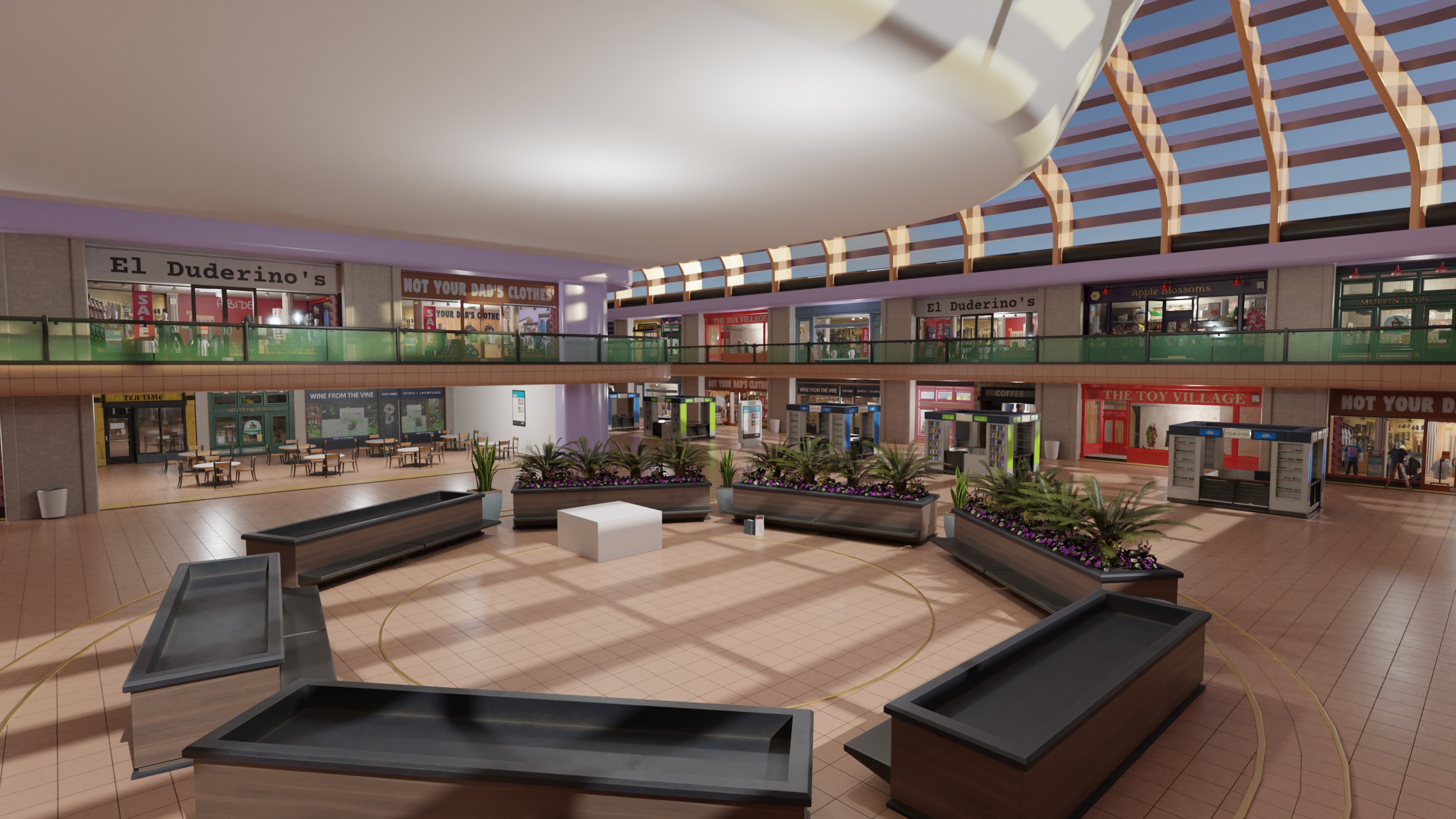 Mall From Inside 3D model_2