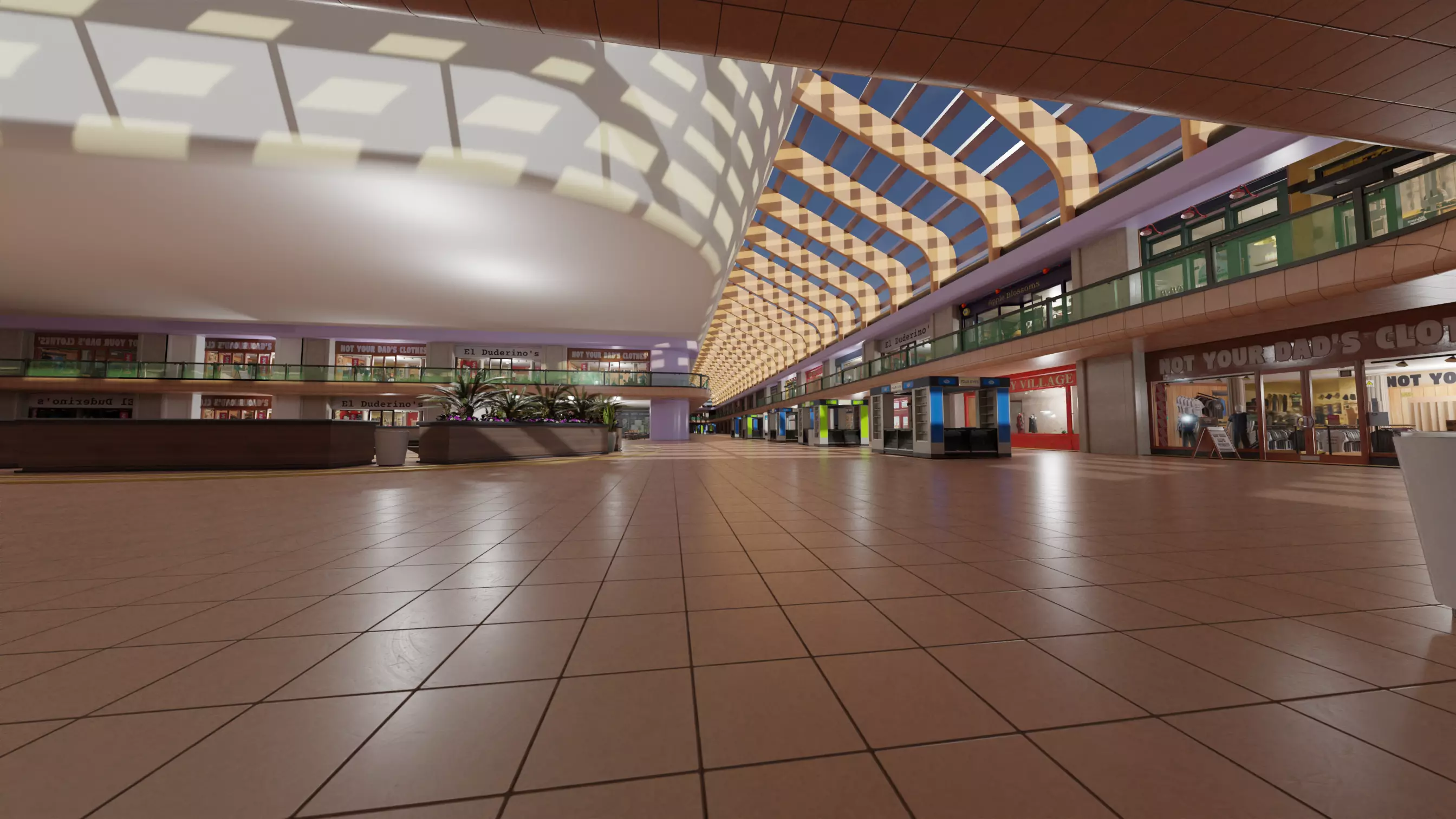 Mall From Inside 3D model_0