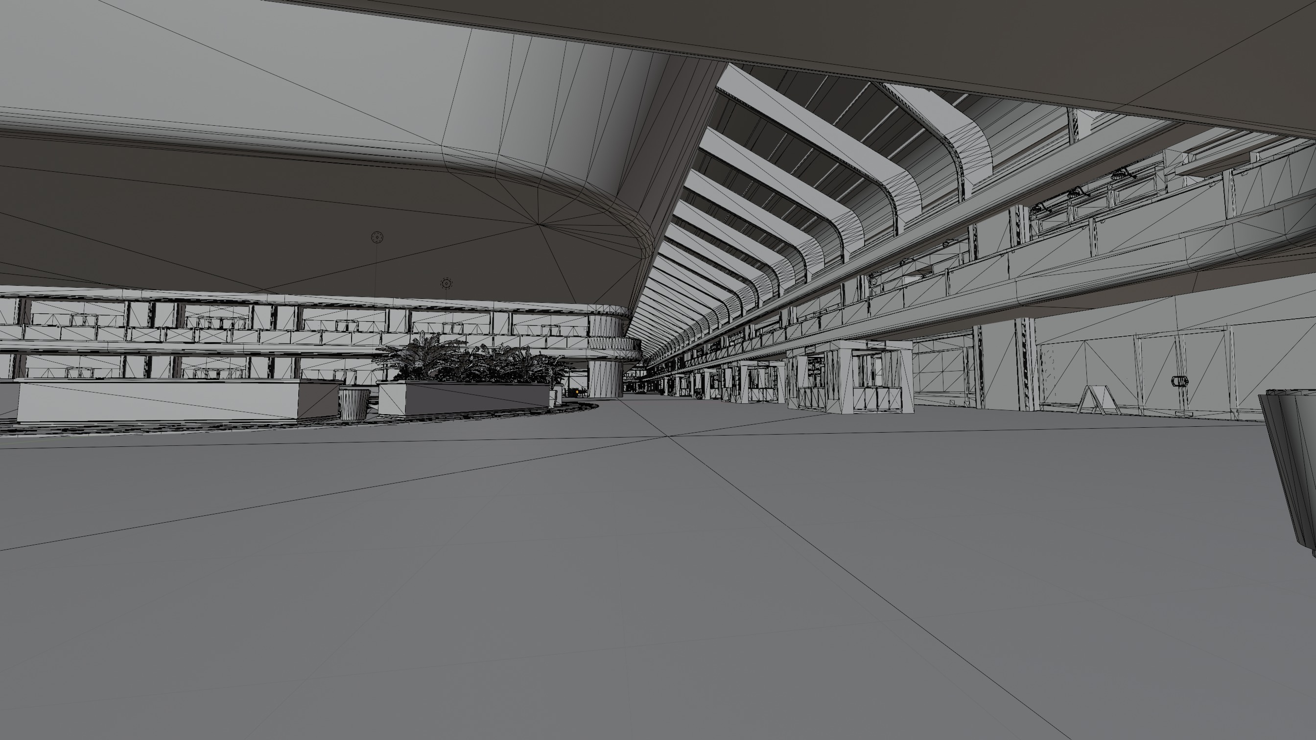 Mall From Inside 3D model_7