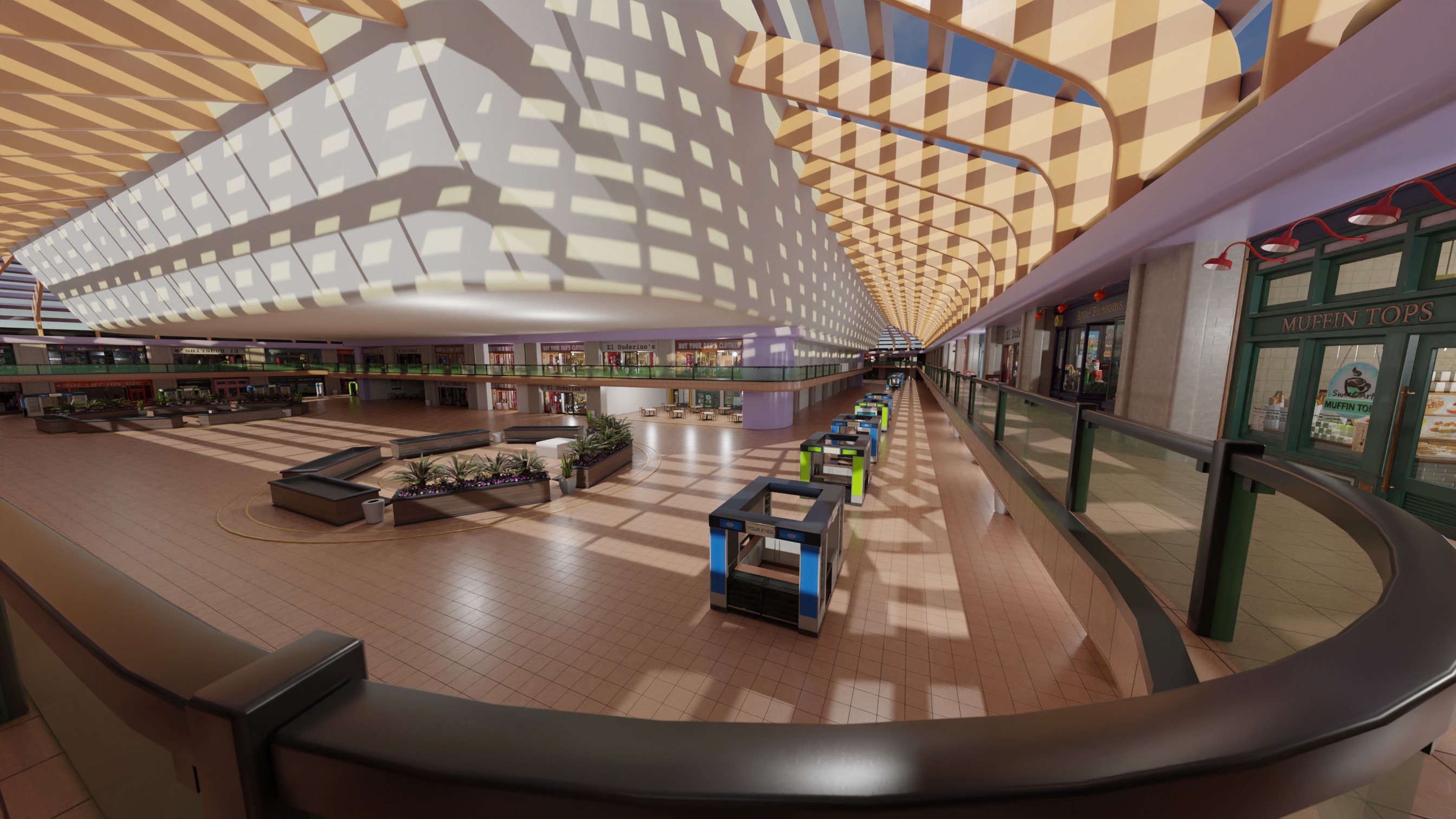 Mall From Inside 3D model_1