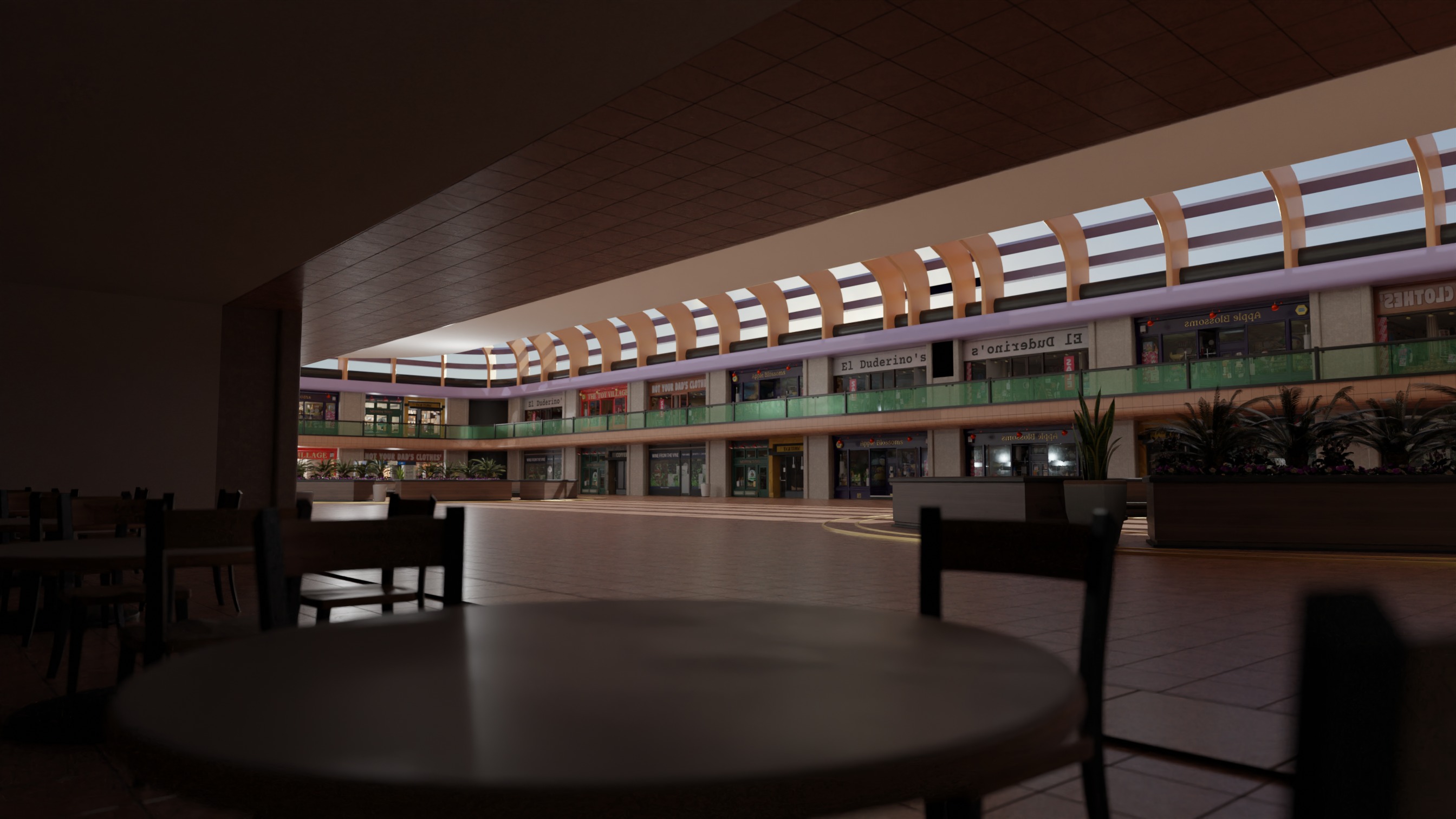 Mall From Inside 3D model_5