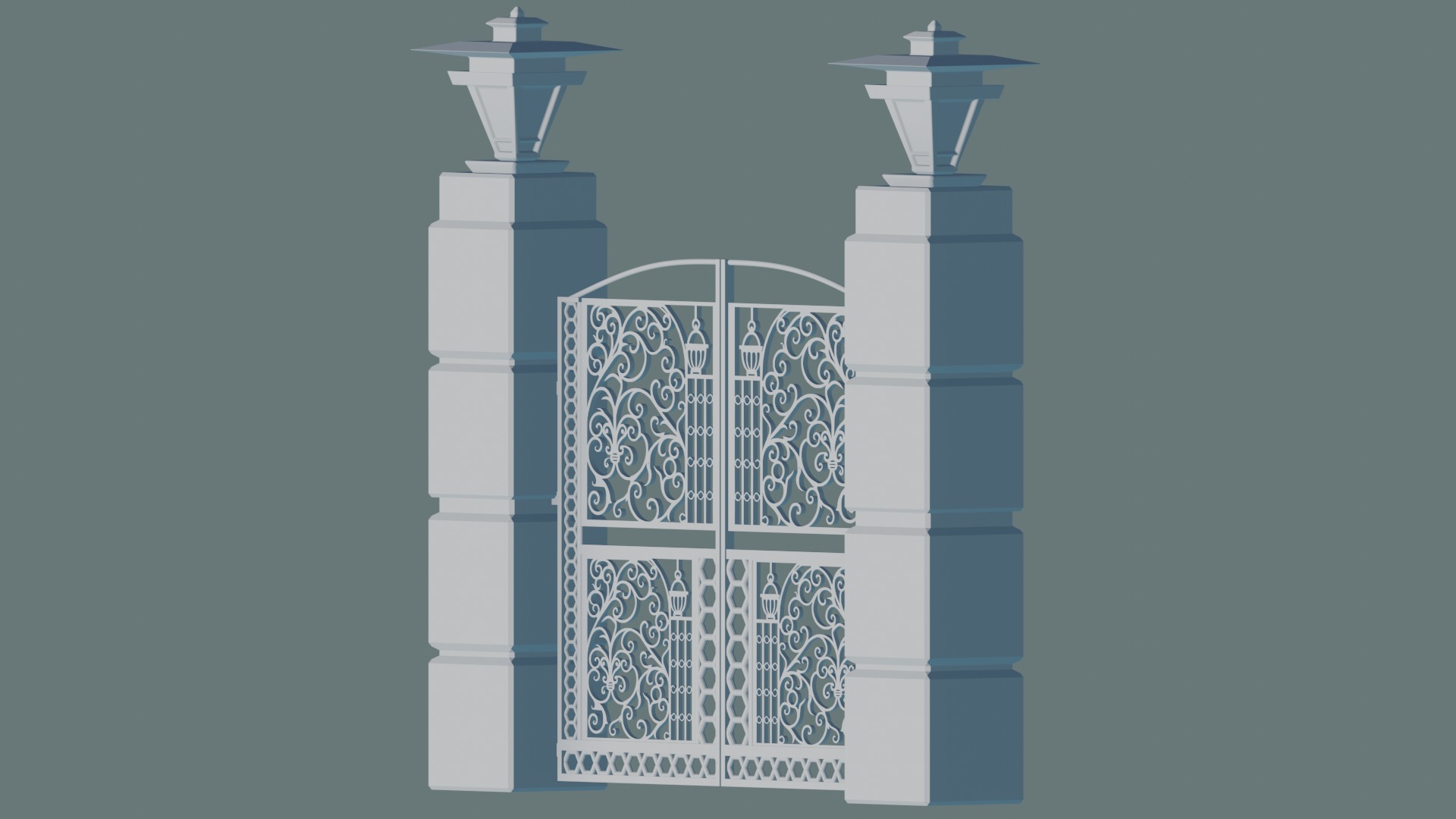 Gateway Exterior Gate 3D print model_1