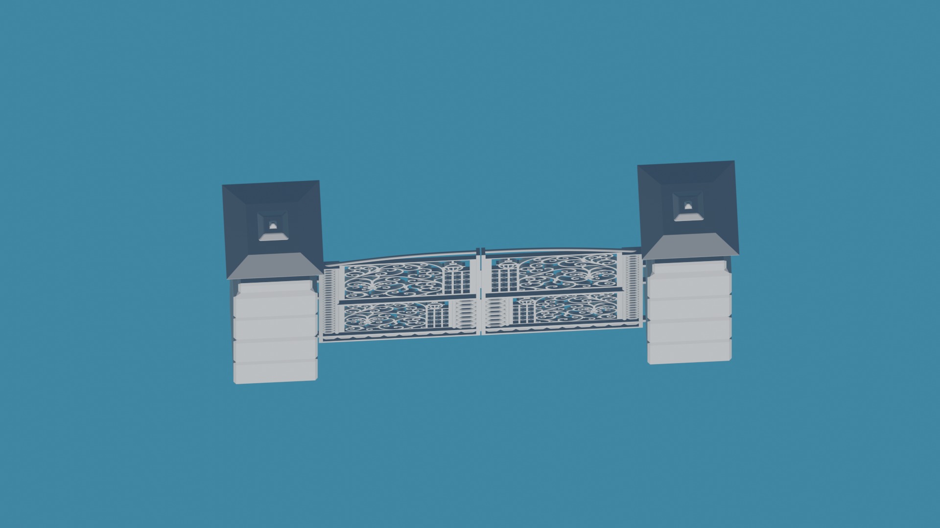 Gateway Exterior Gate 3D print model_2