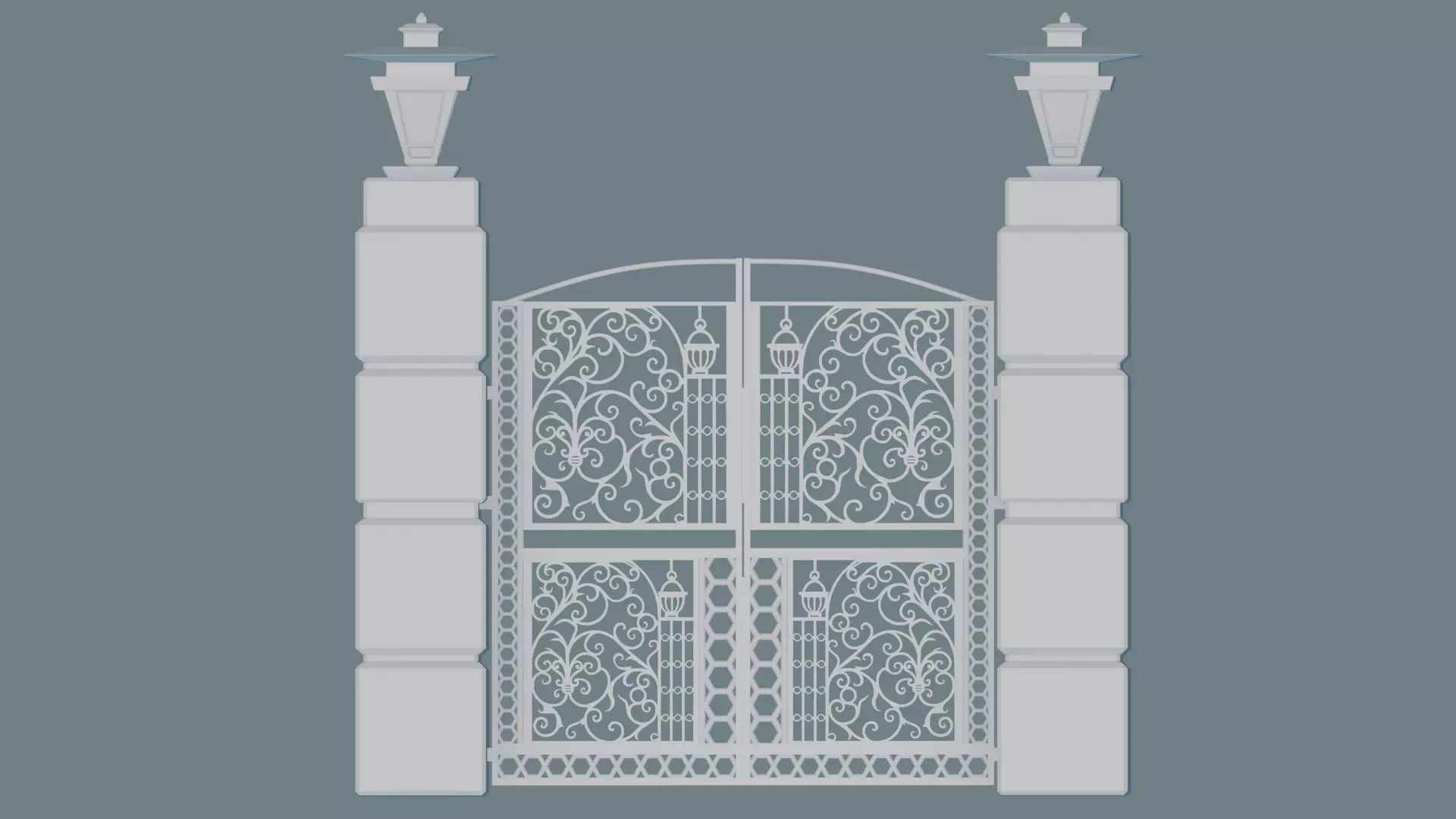 Gateway Exterior Gate 3D print model_0
