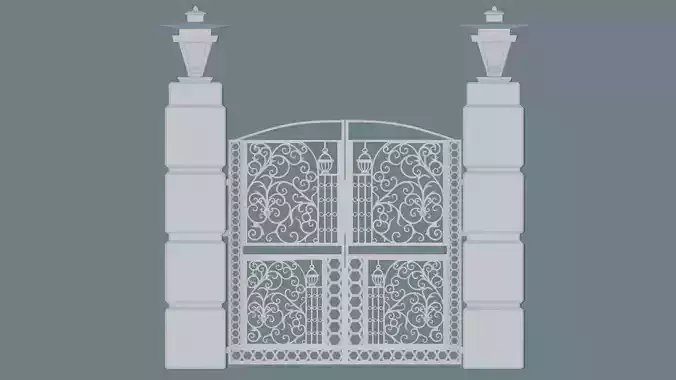 Gateway Exterior Gate 3D print model Gateway Exterior Gate 3D print model