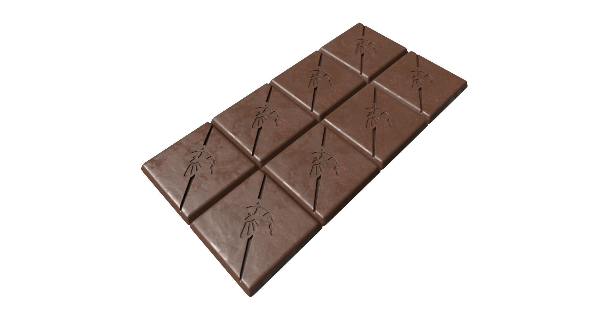 Chocolate Low-poly 3D model_1