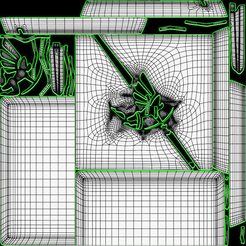 Chocolate Low-poly 3D model_13