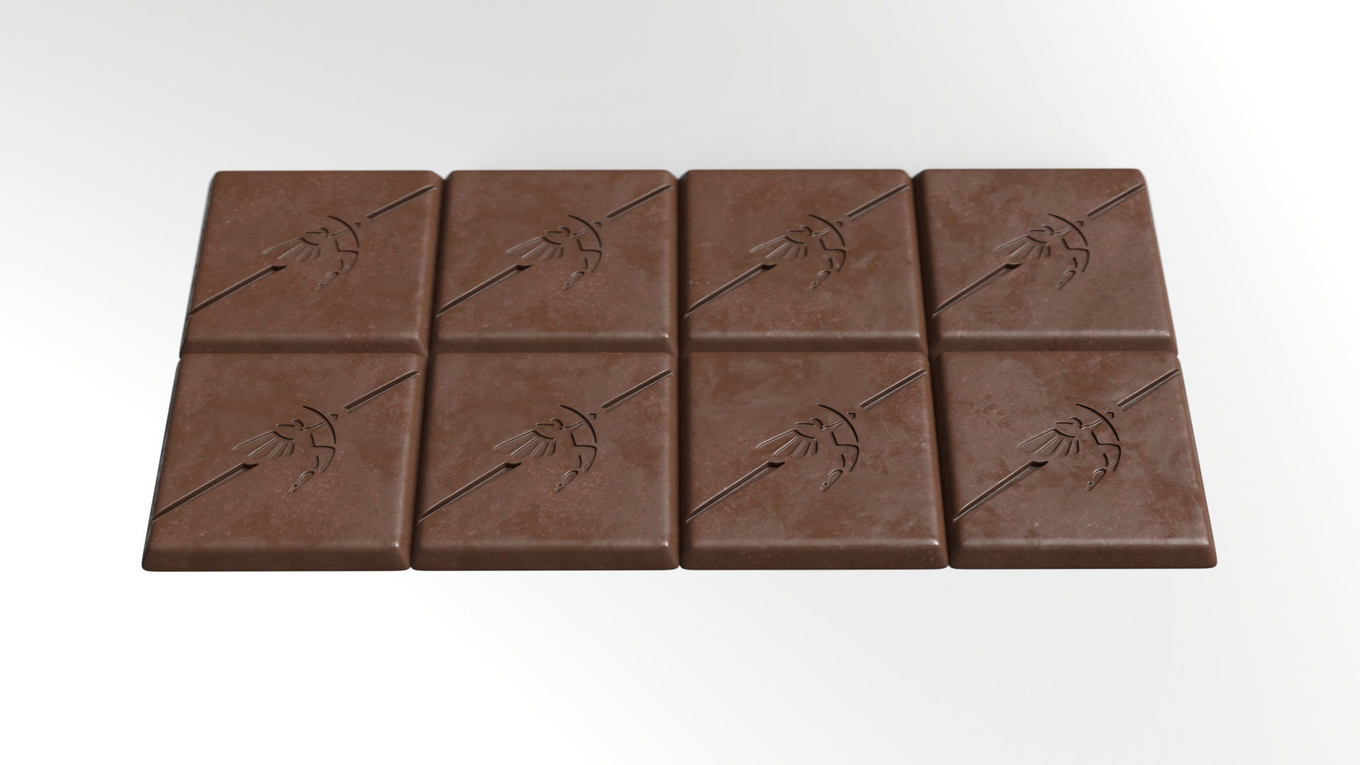 Chocolate Low-poly 3D model_4