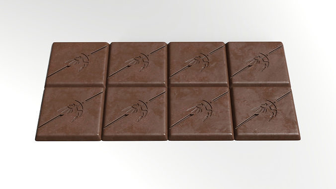Chocolate Low-poly 3D model 5