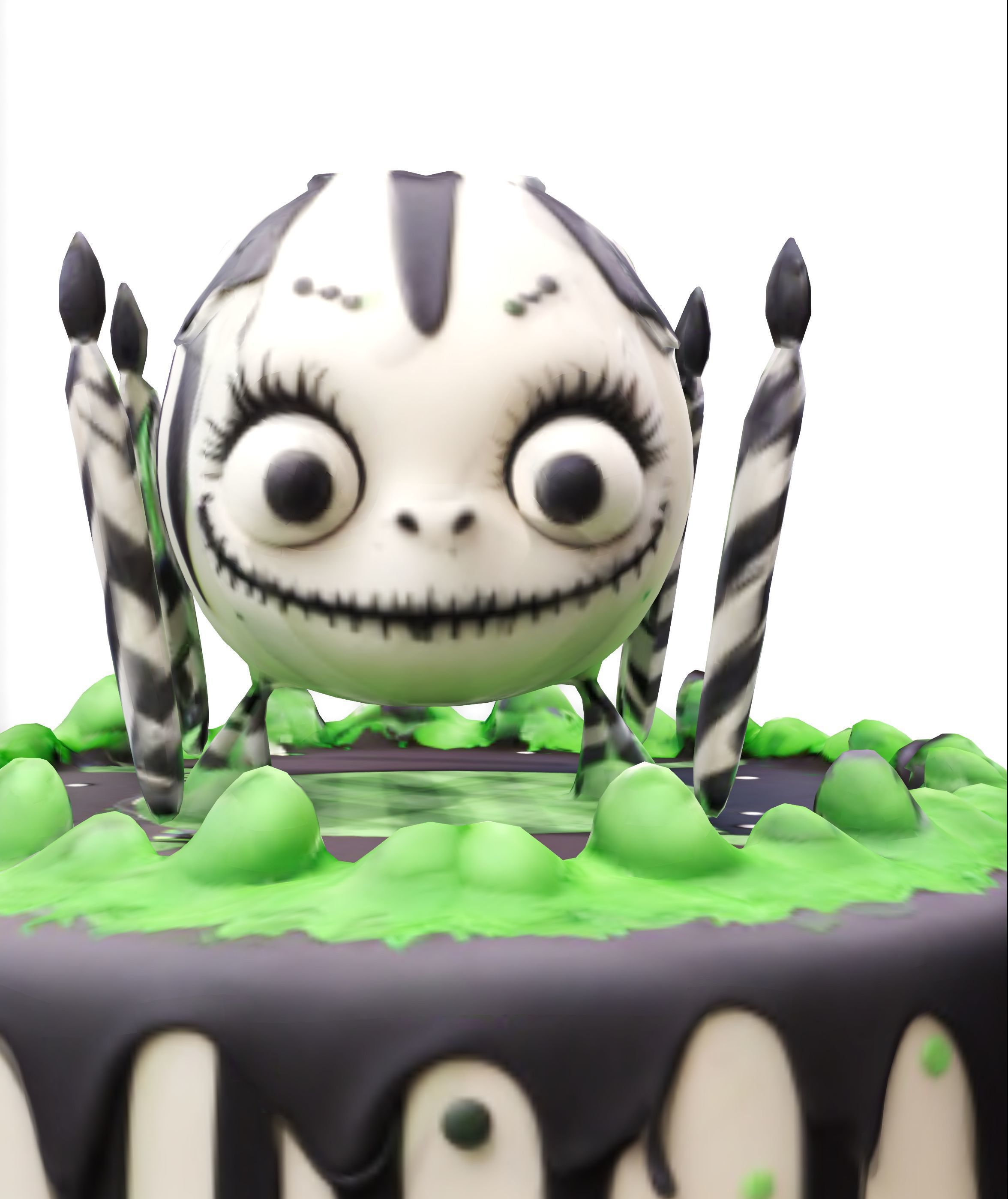 cake Theme Beetlejuice Low-poly 3D model_1