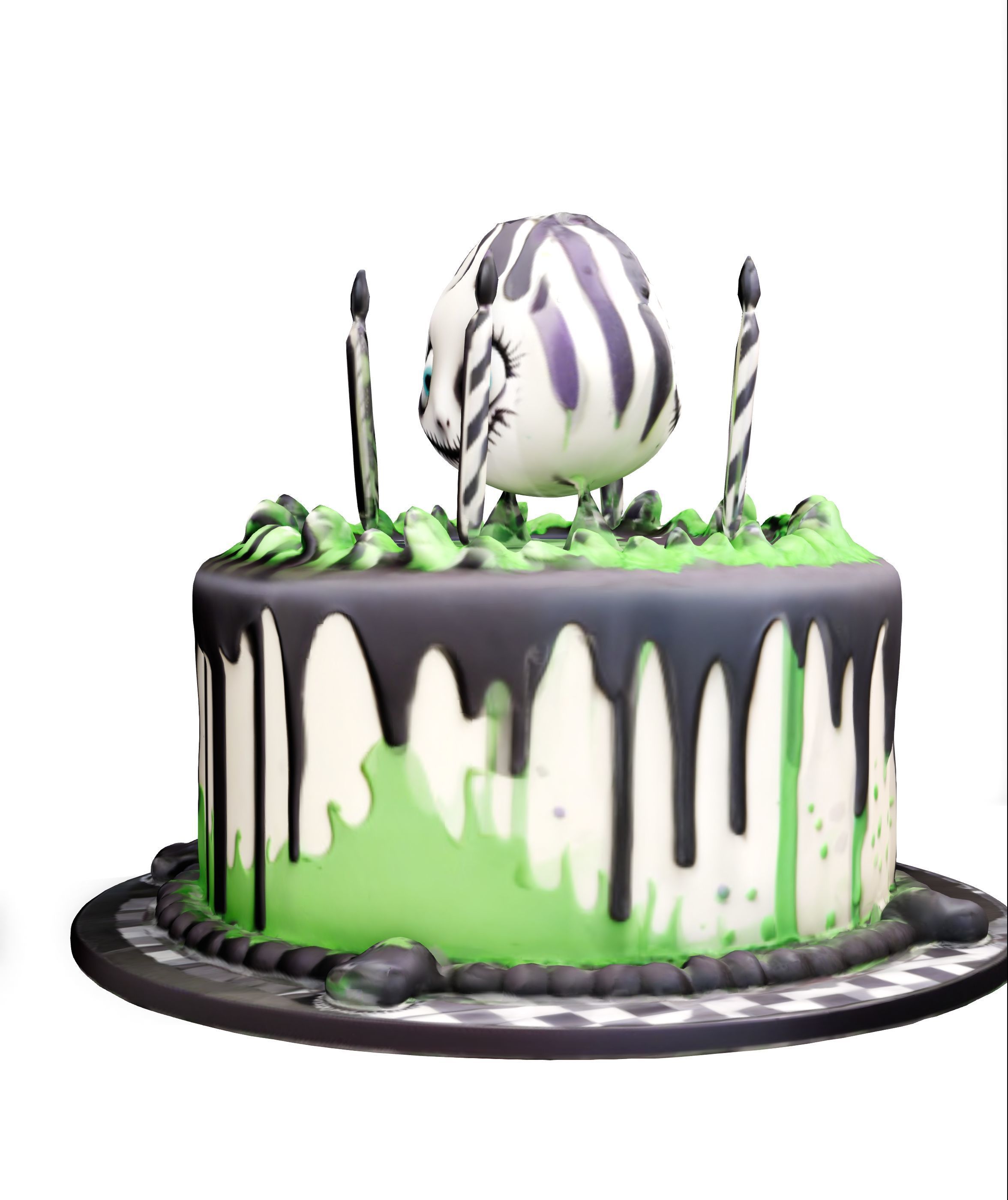 cake Theme Beetlejuice Low-poly 3D model_6
