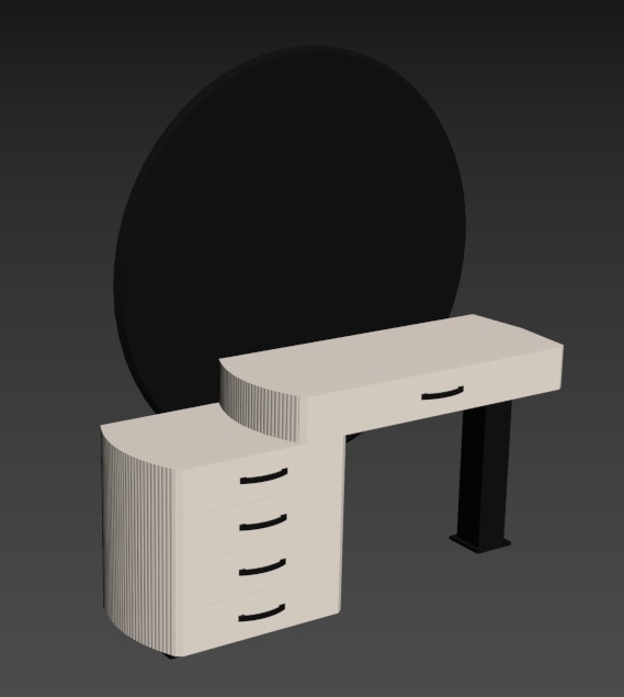 master bedroom set  3D model_7