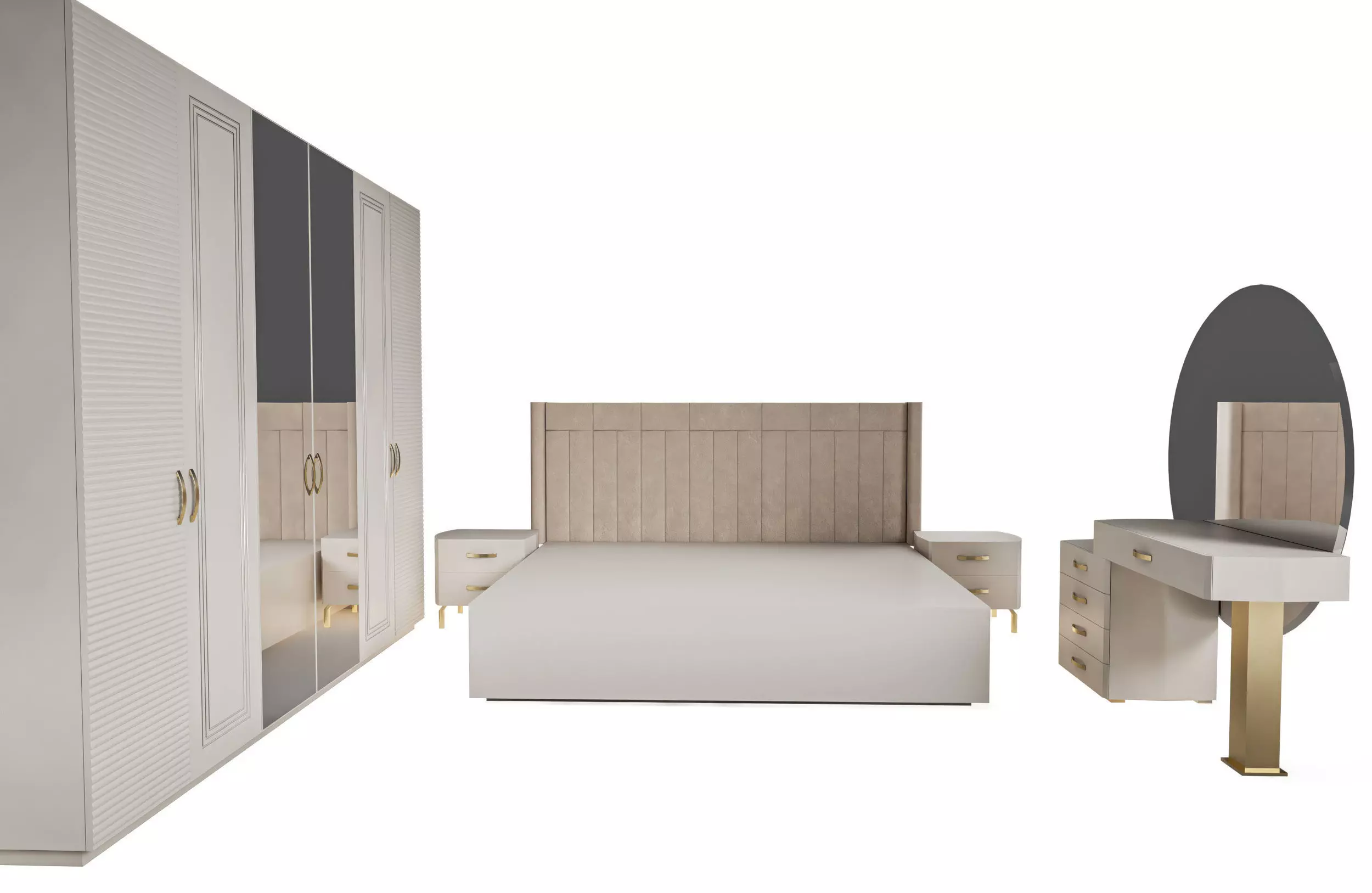 master bedroom set  3D model_0
