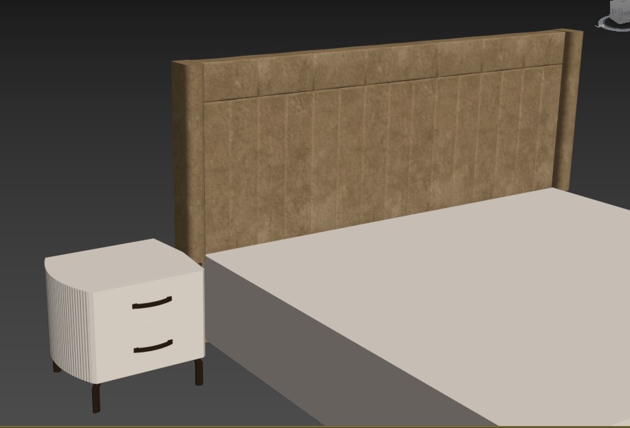 master bedroom set  3D model_8