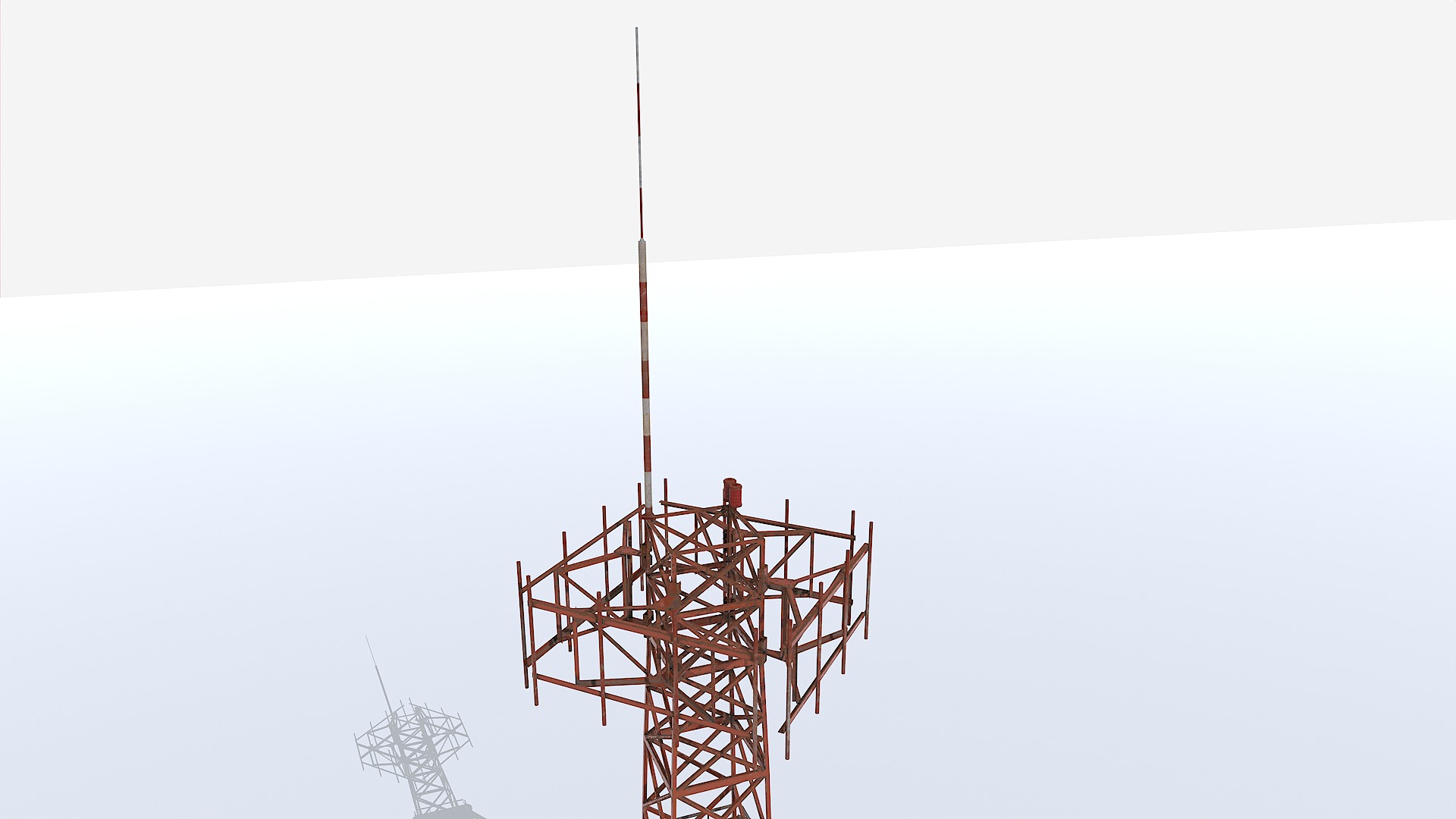 Modular Radar Tower 1 Low-poly 3D model_5