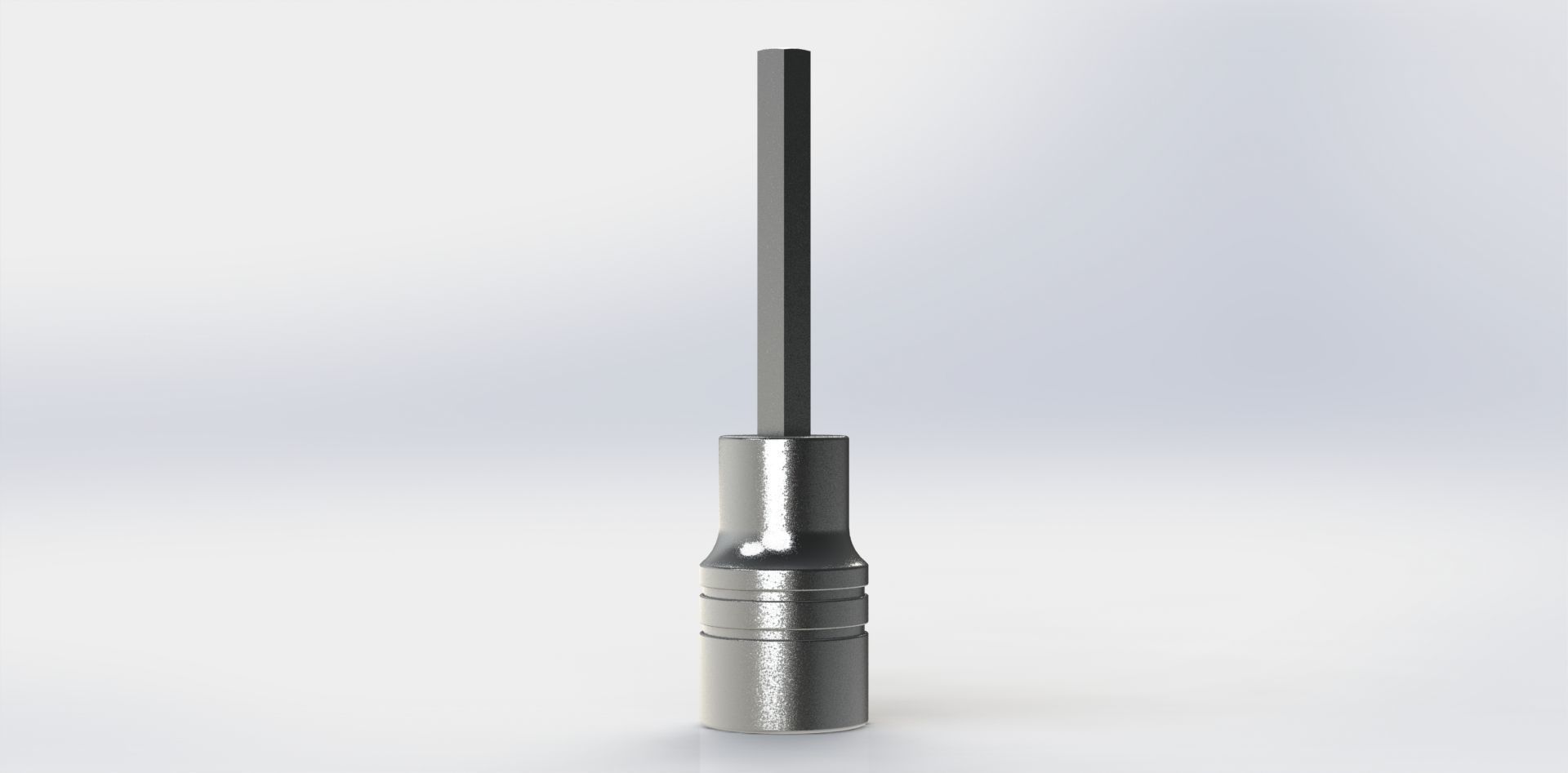 Soquete Longo Allen Long Socket 7-32 Pol 3D model_21