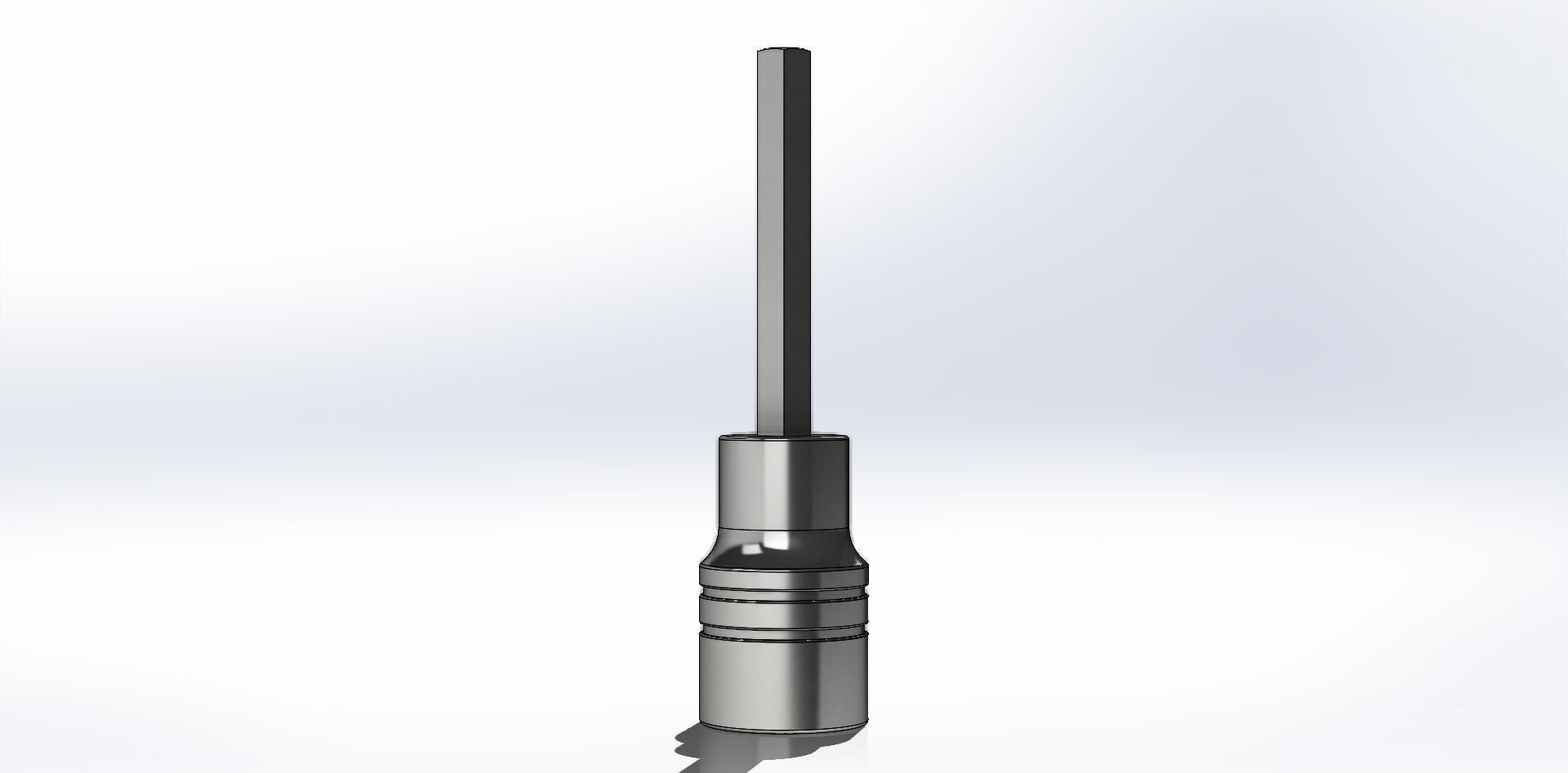 Soquete Longo Allen Long Socket 7-32 Pol 3D model_20