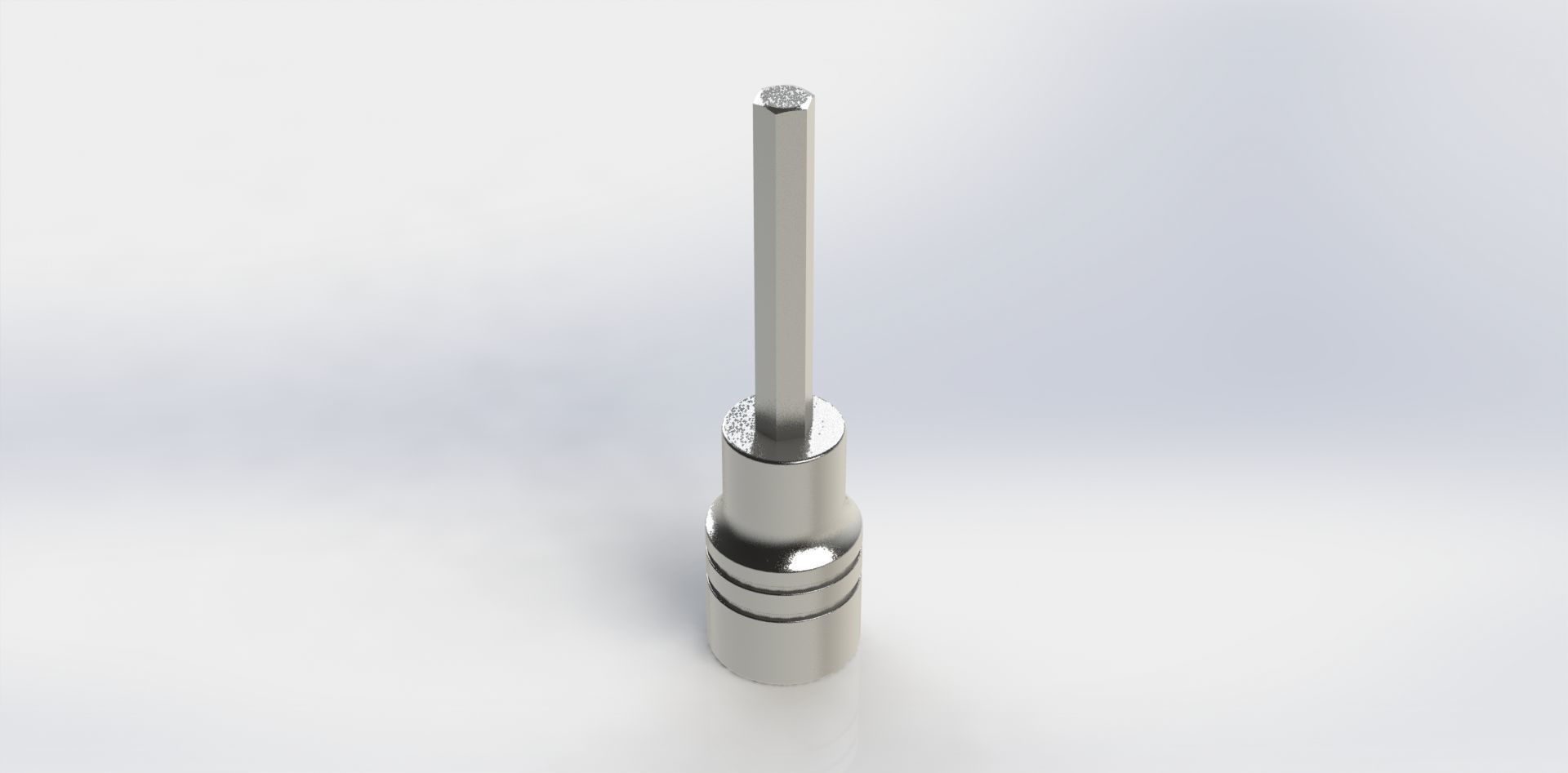 Soquete Longo Allen Long Socket 7-32 Pol 3D model_15