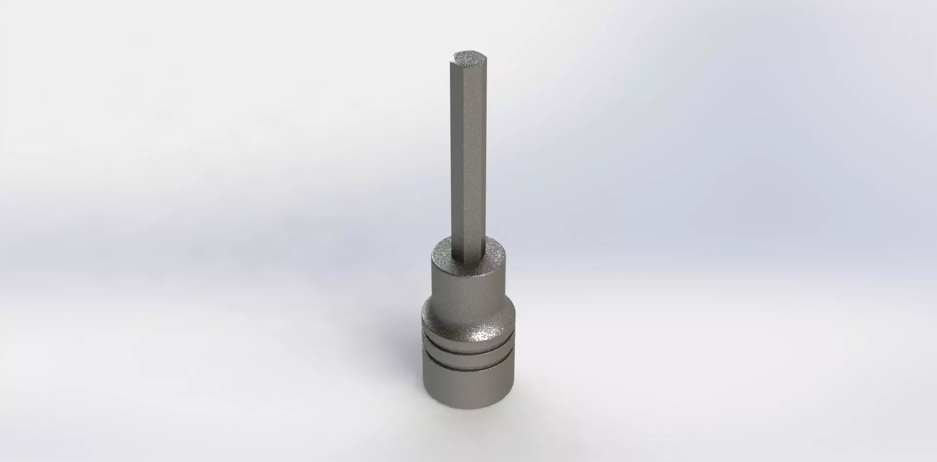 Soquete Longo Allen Long Socket 7-32 Pol 3D model_0