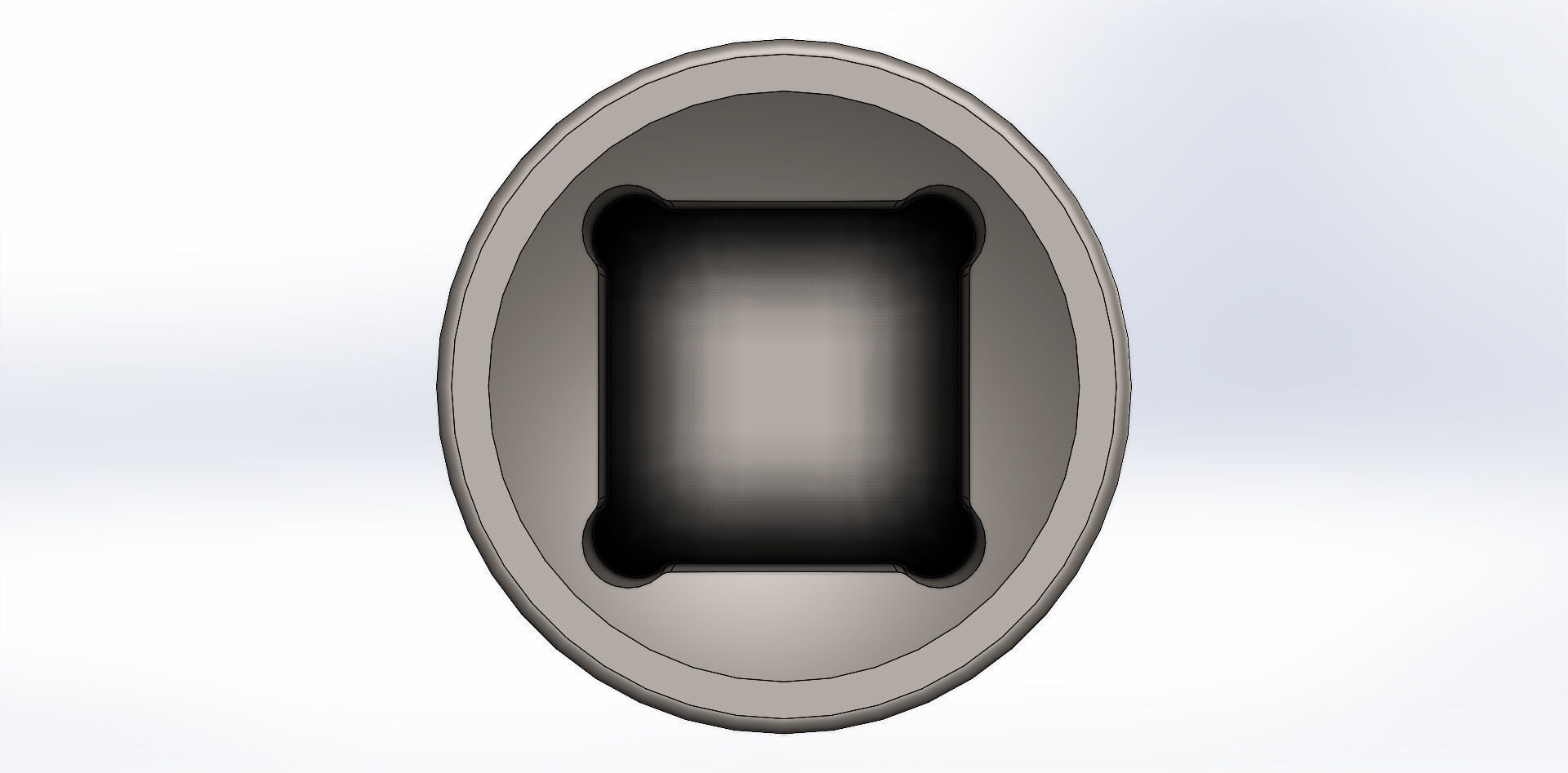 Soquete Longo Allen Long Socket 7-32 Pol 3D model_4