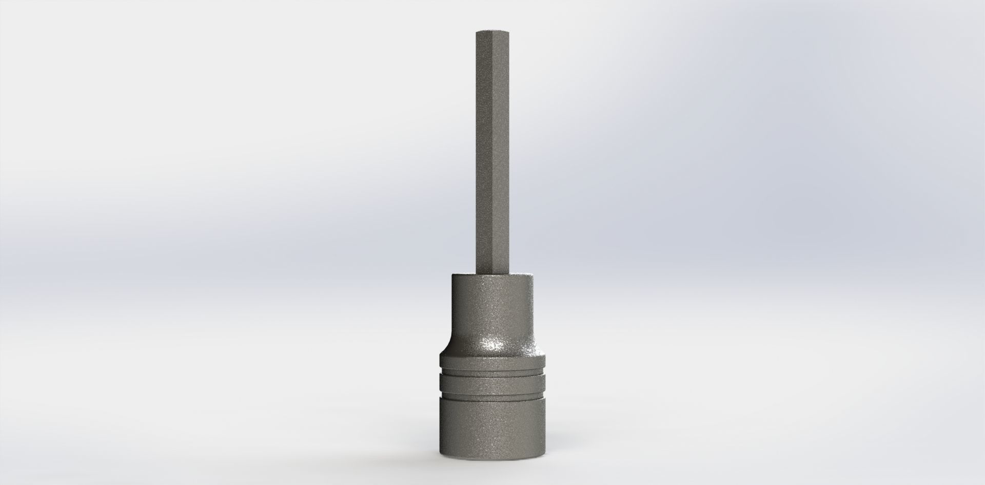 Soquete Longo Allen Long Socket 7-32 Pol 3D model_11